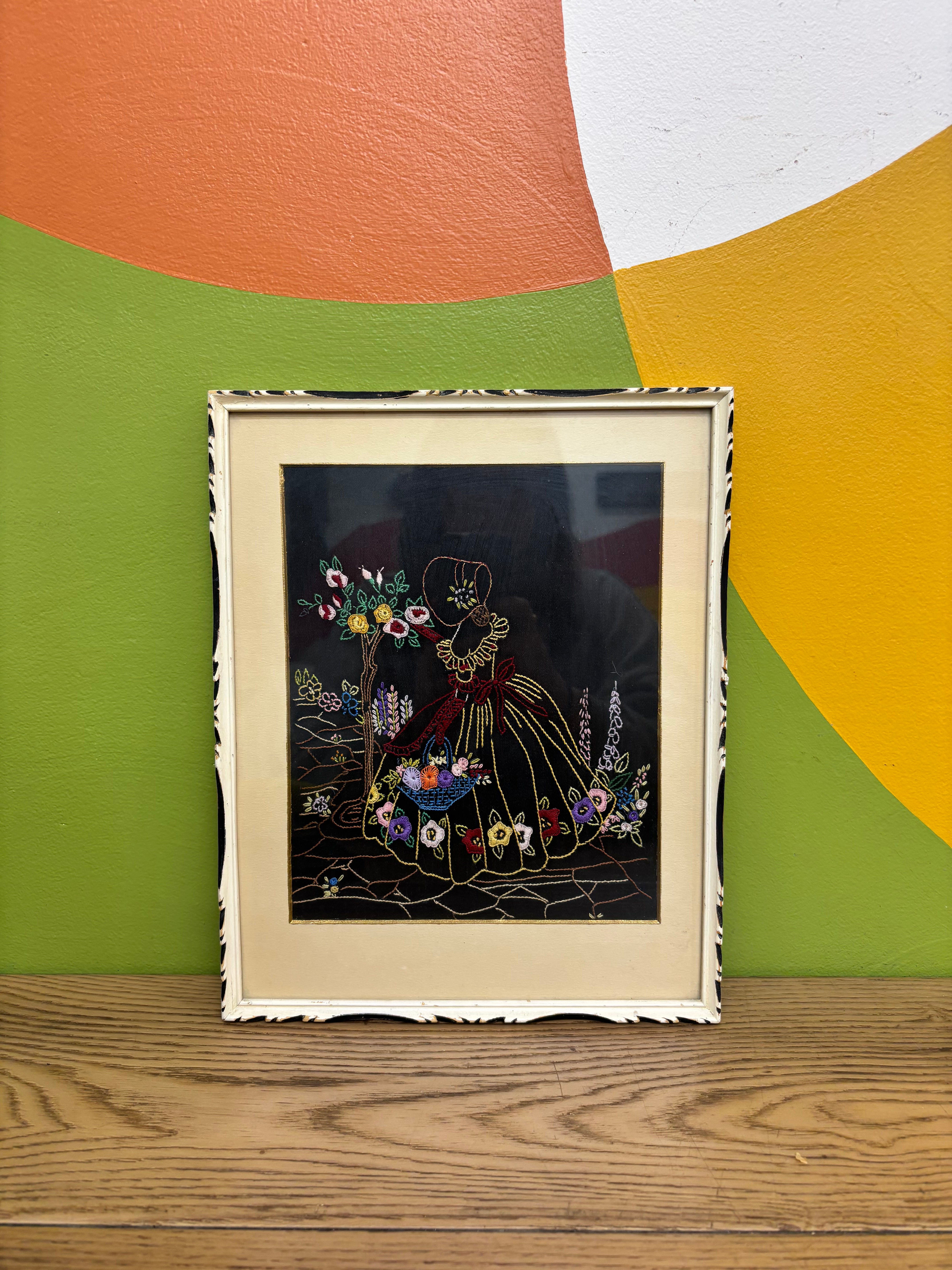 Framed Embroidered Art
