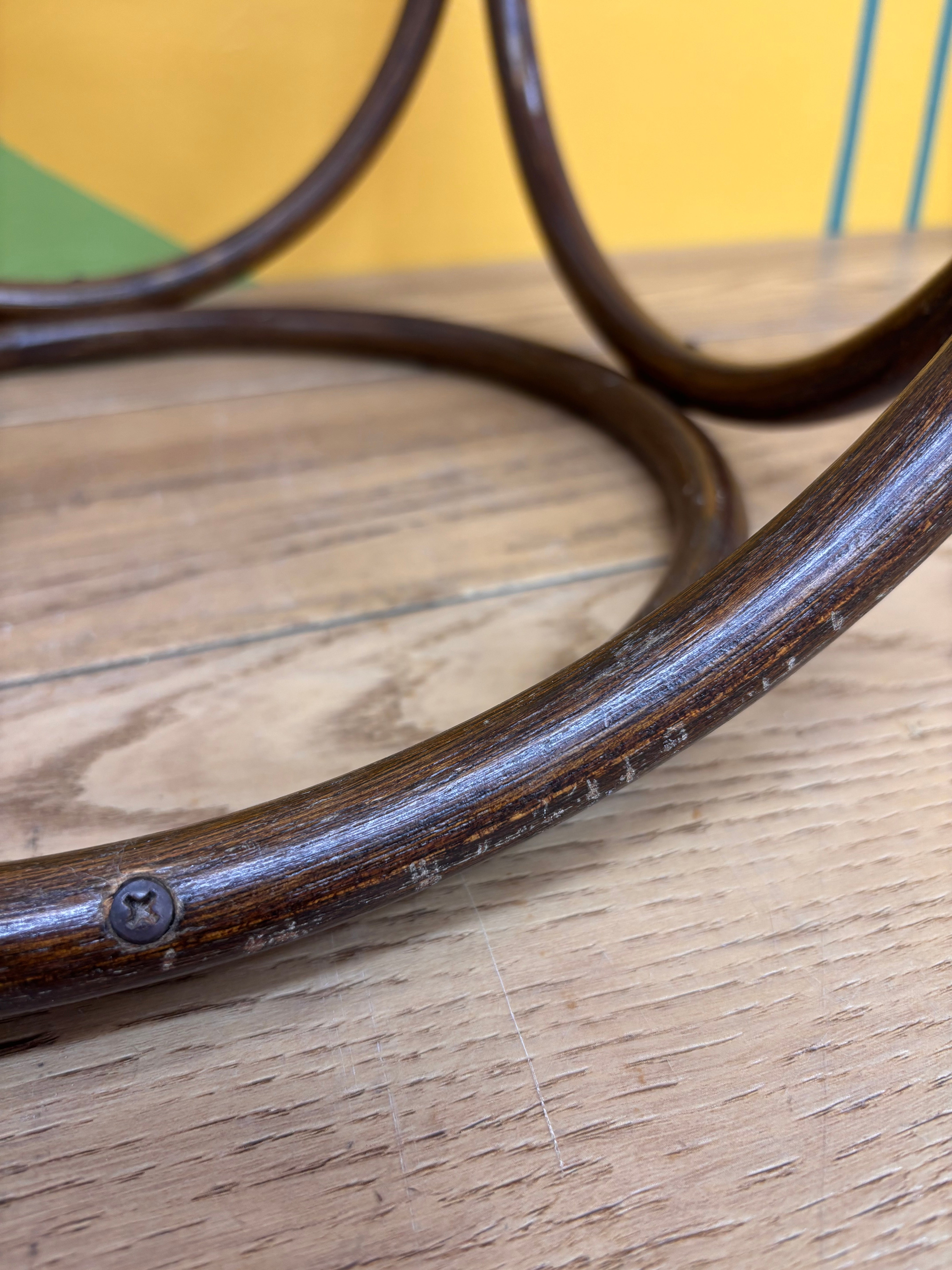 Thonet Style Bentwood Cane Stool