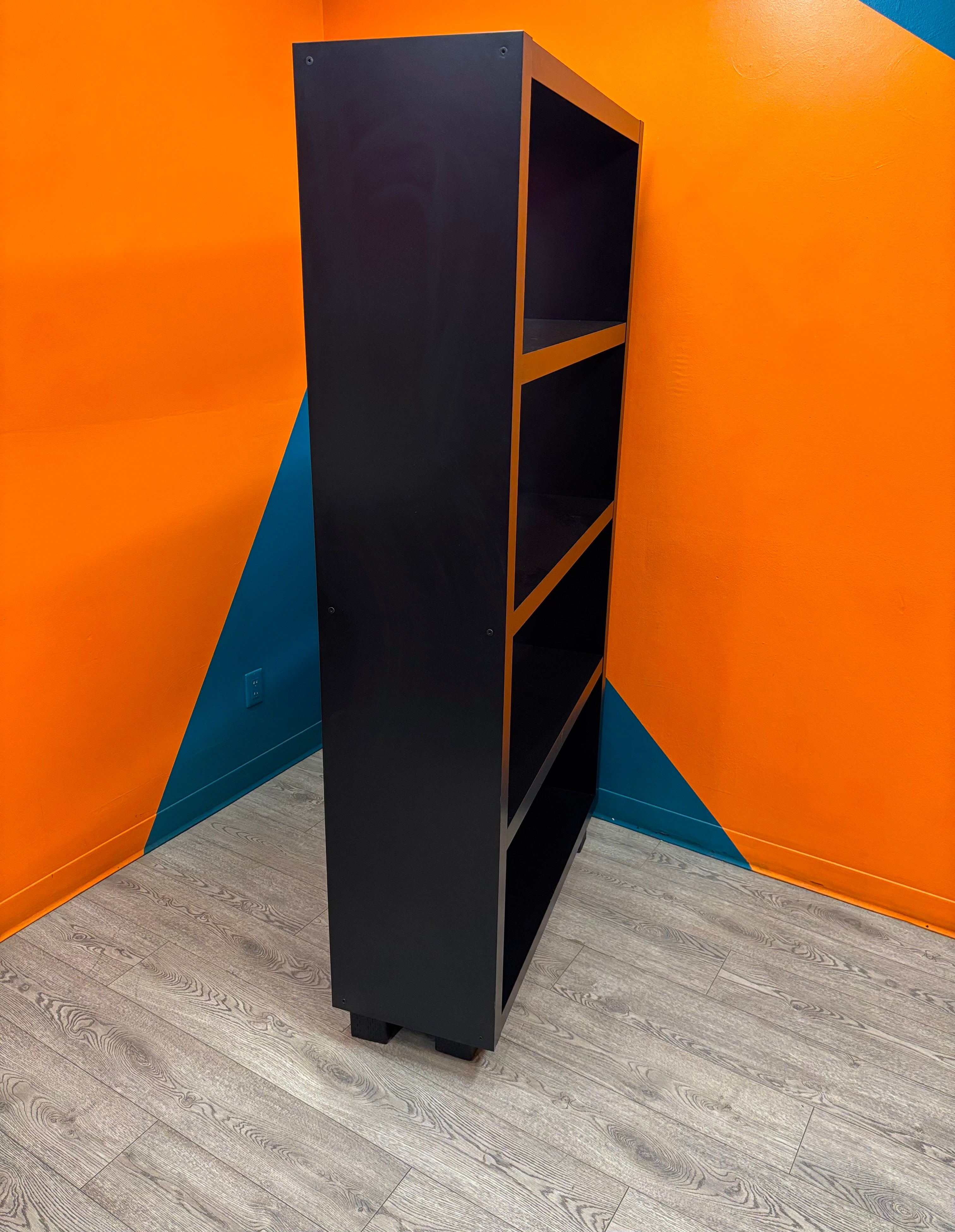 Tall Black Bookshelf