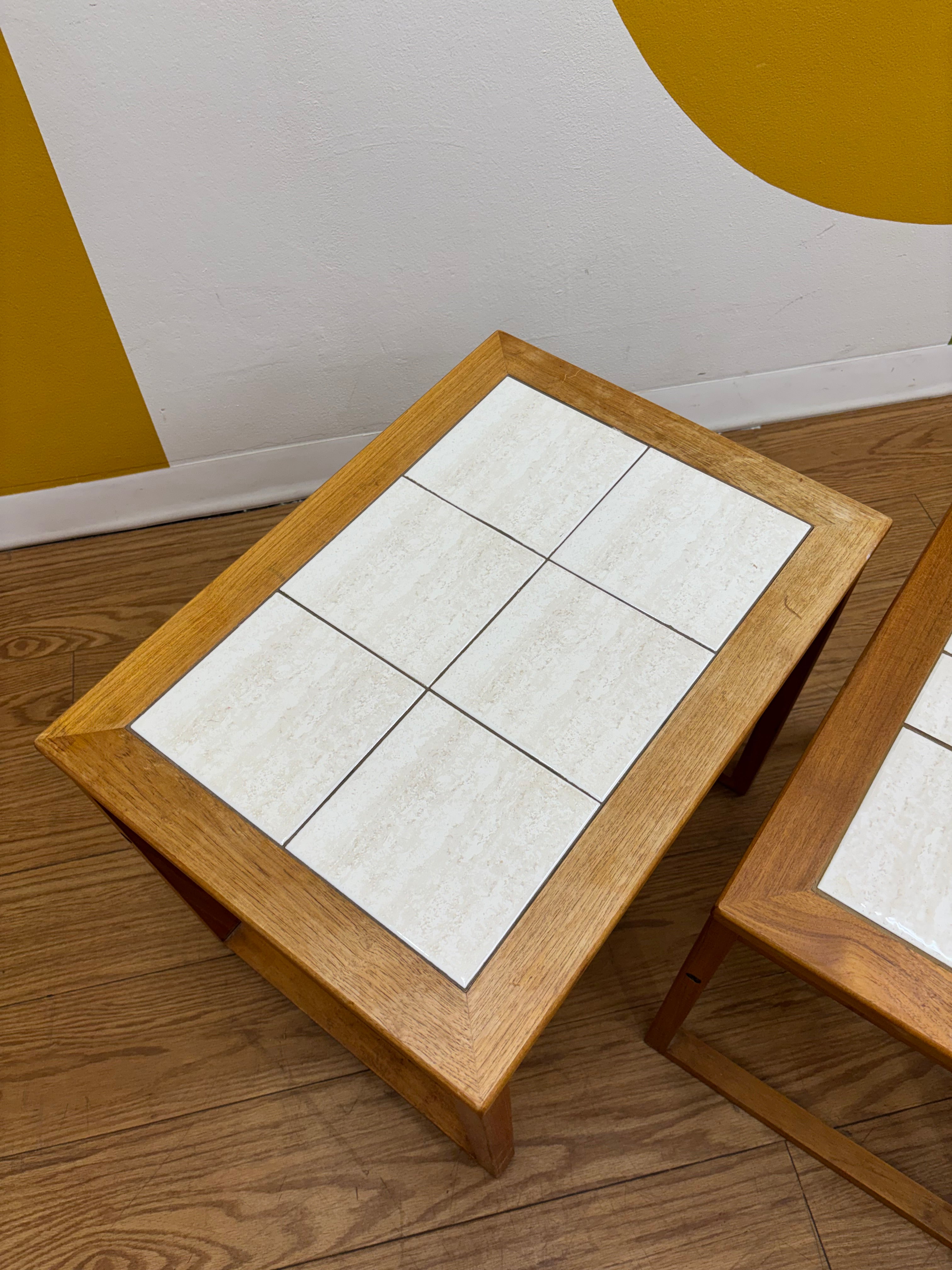 Tile Top Nesting Tables (Made in Denmark)