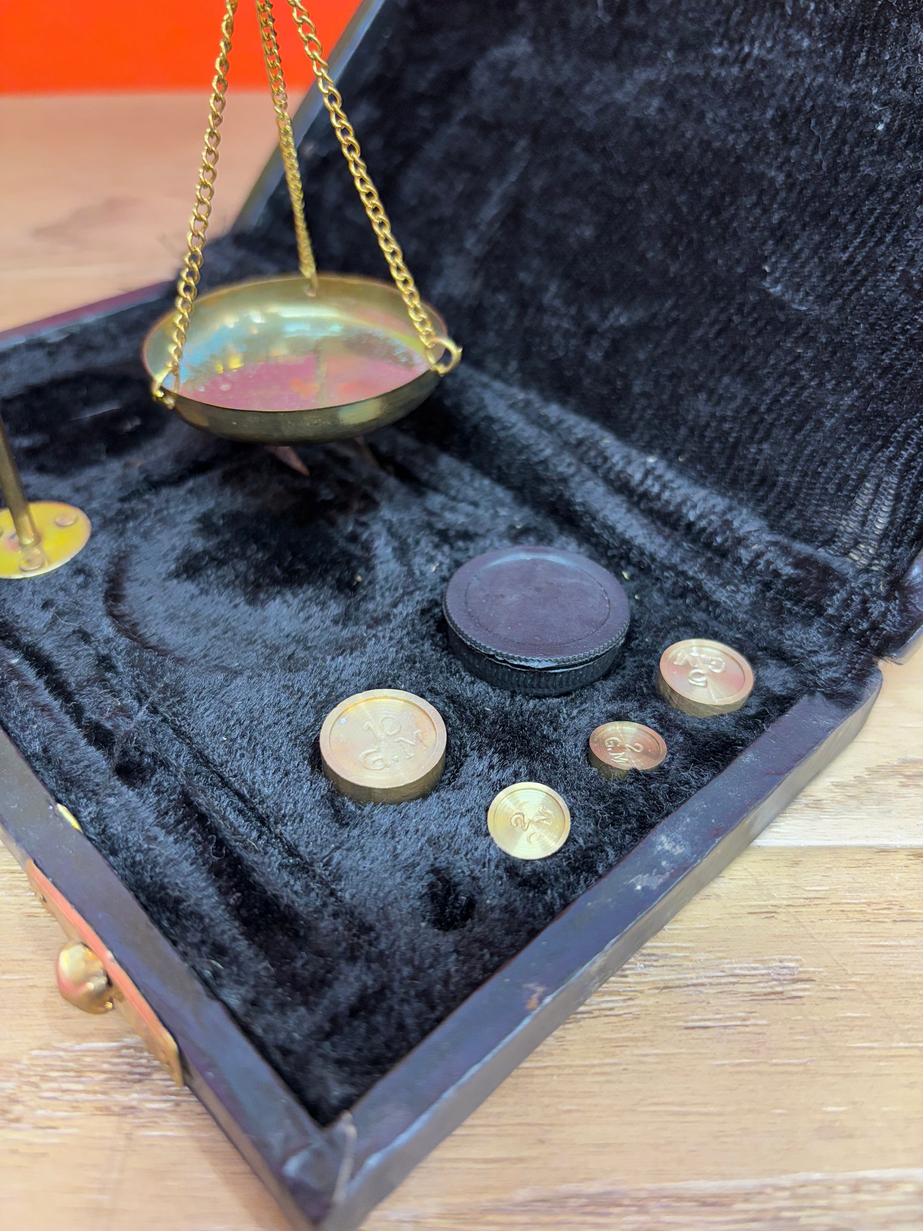 Brass Portable Balance Scale