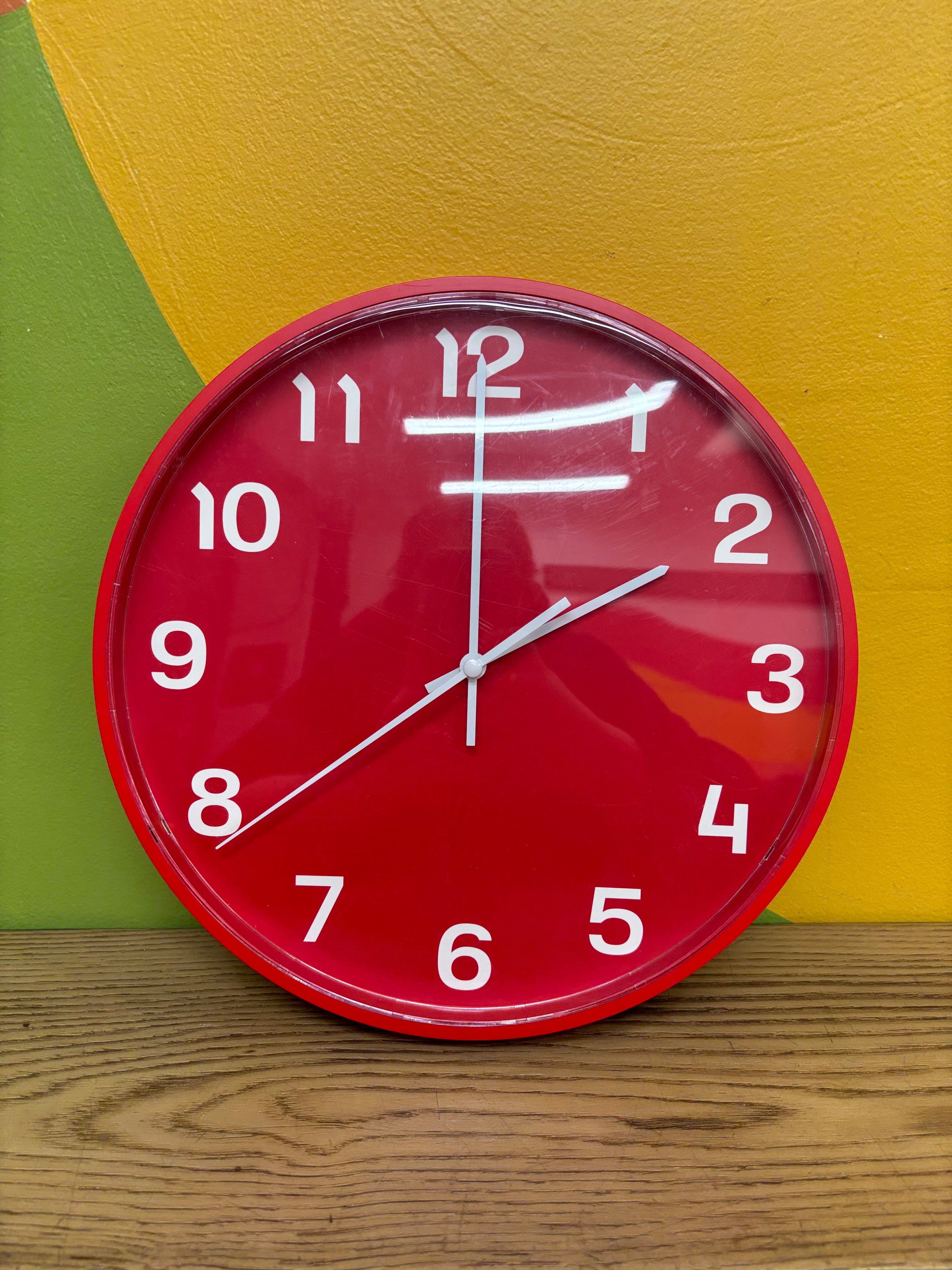 Red Wall Clock - IKEA