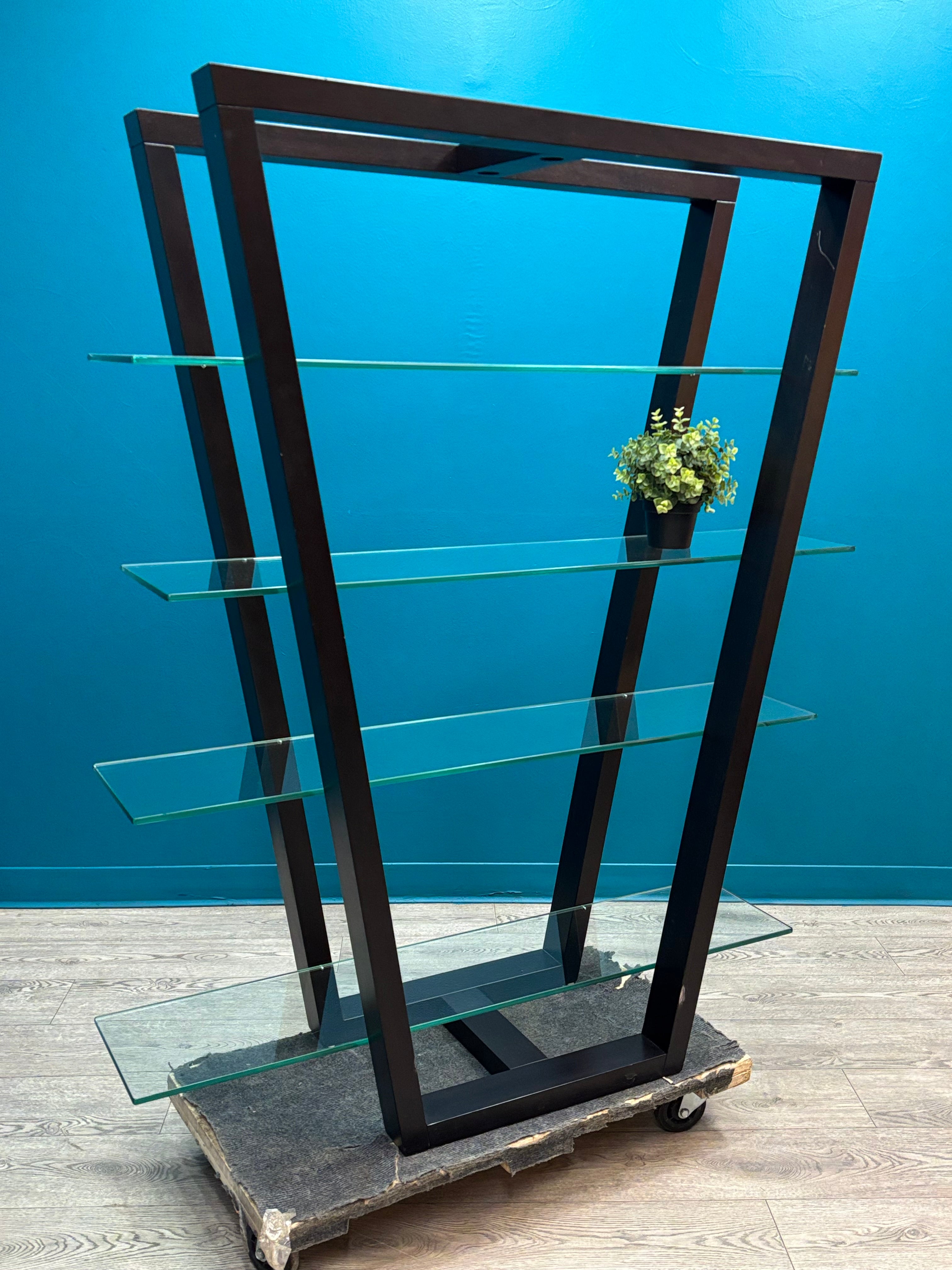 Black Glass Display Shelf