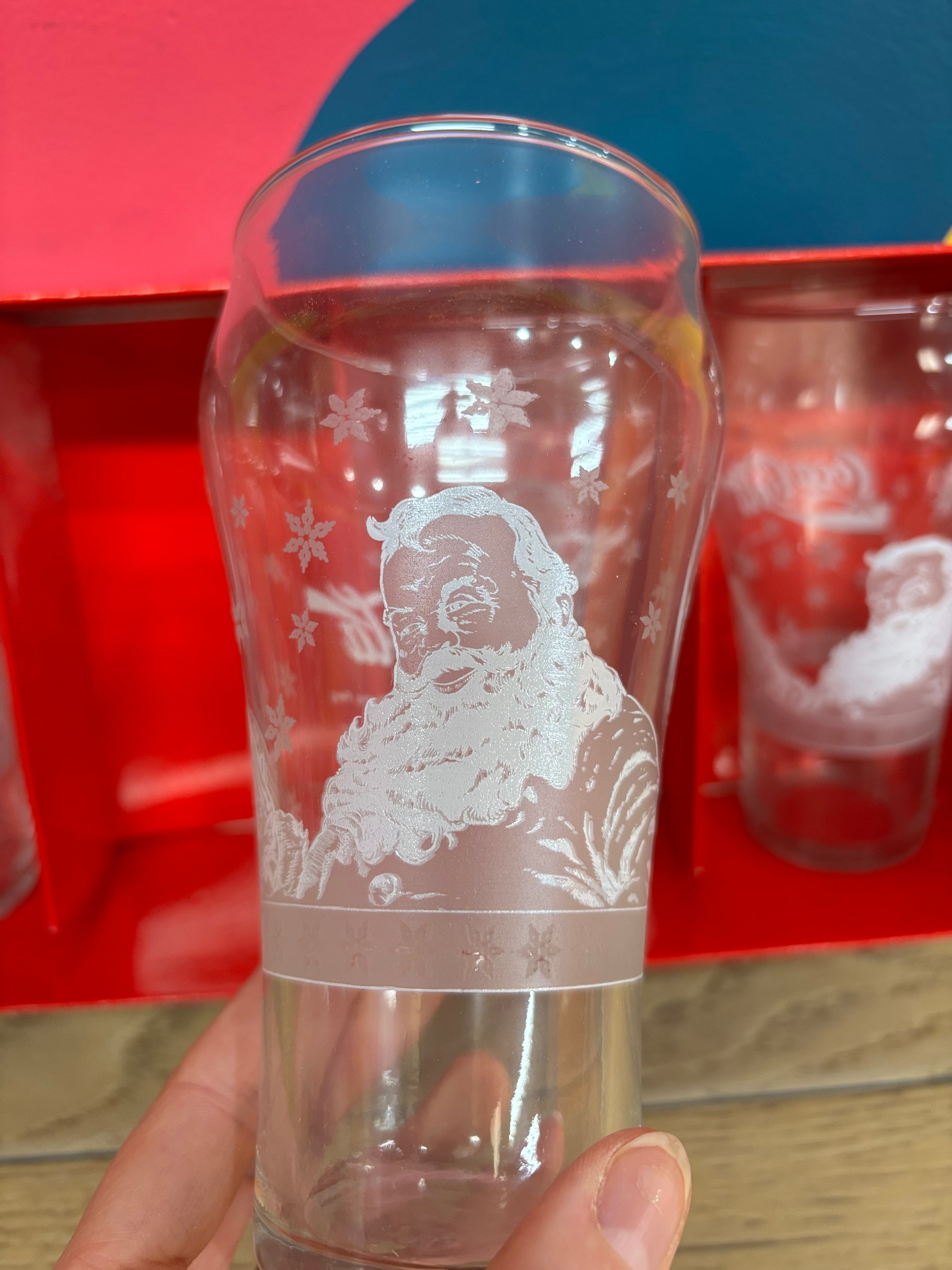 Coca Cola Santa Glass Set