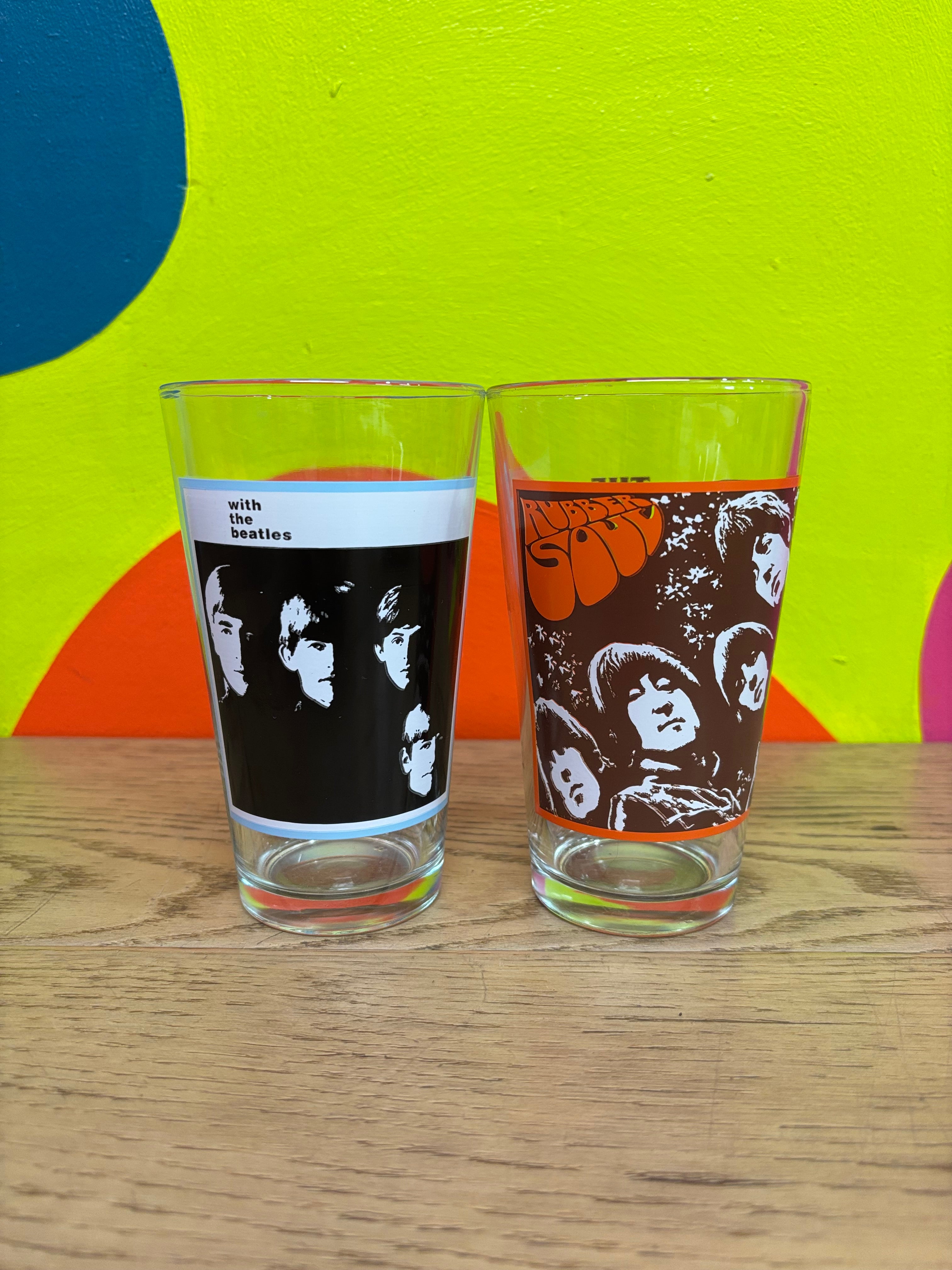 (2) The Beatles Pint Glasses