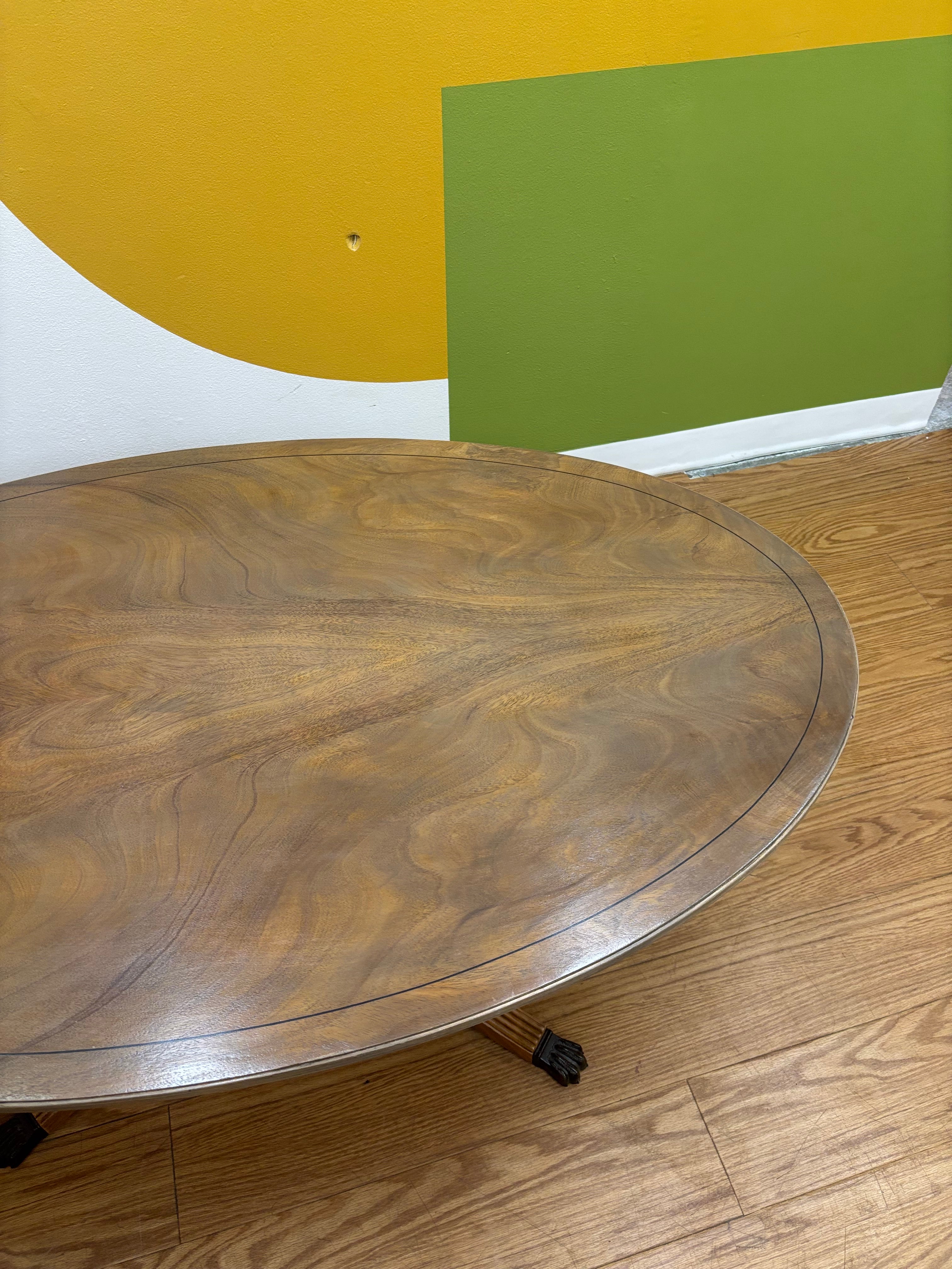 Wood Oval Coffee Table