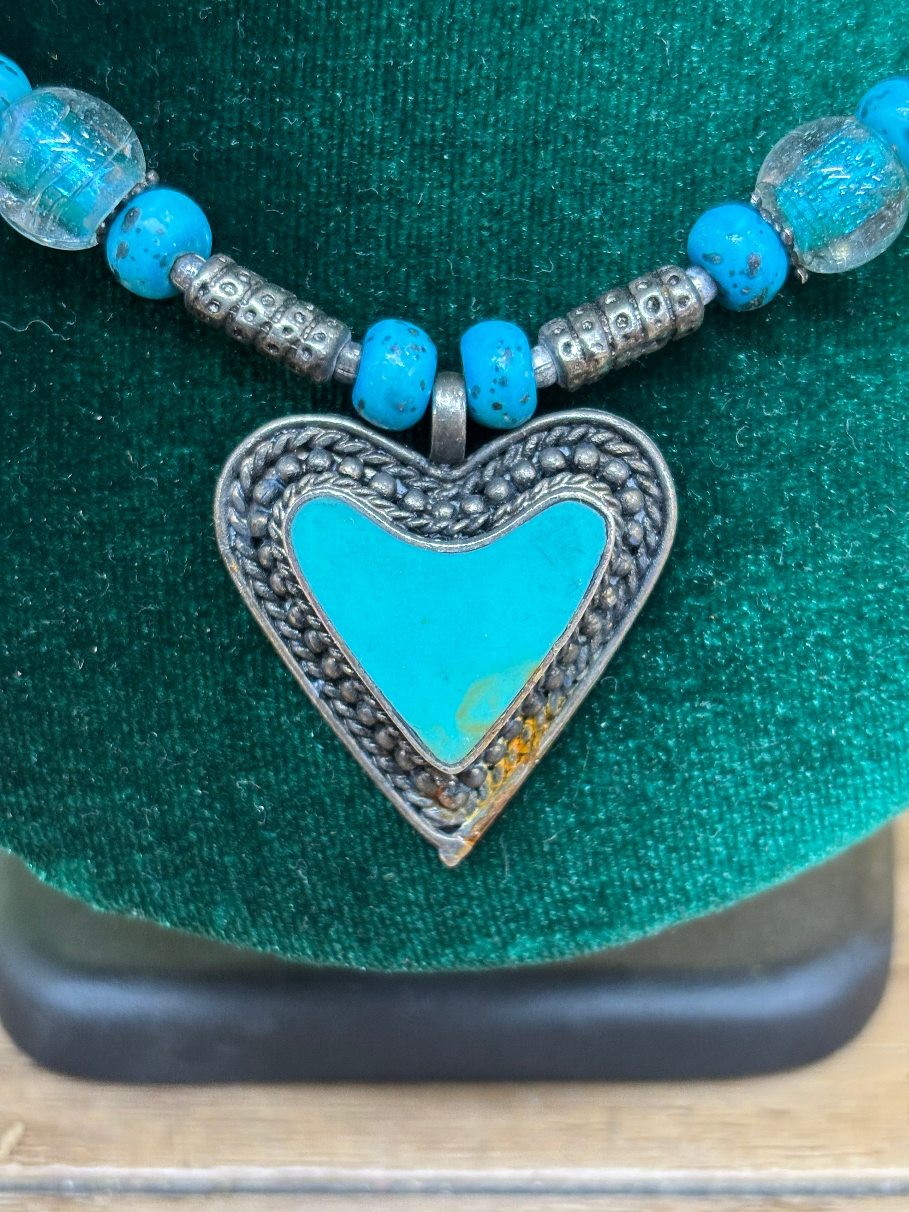 Blue Beaded Necklace