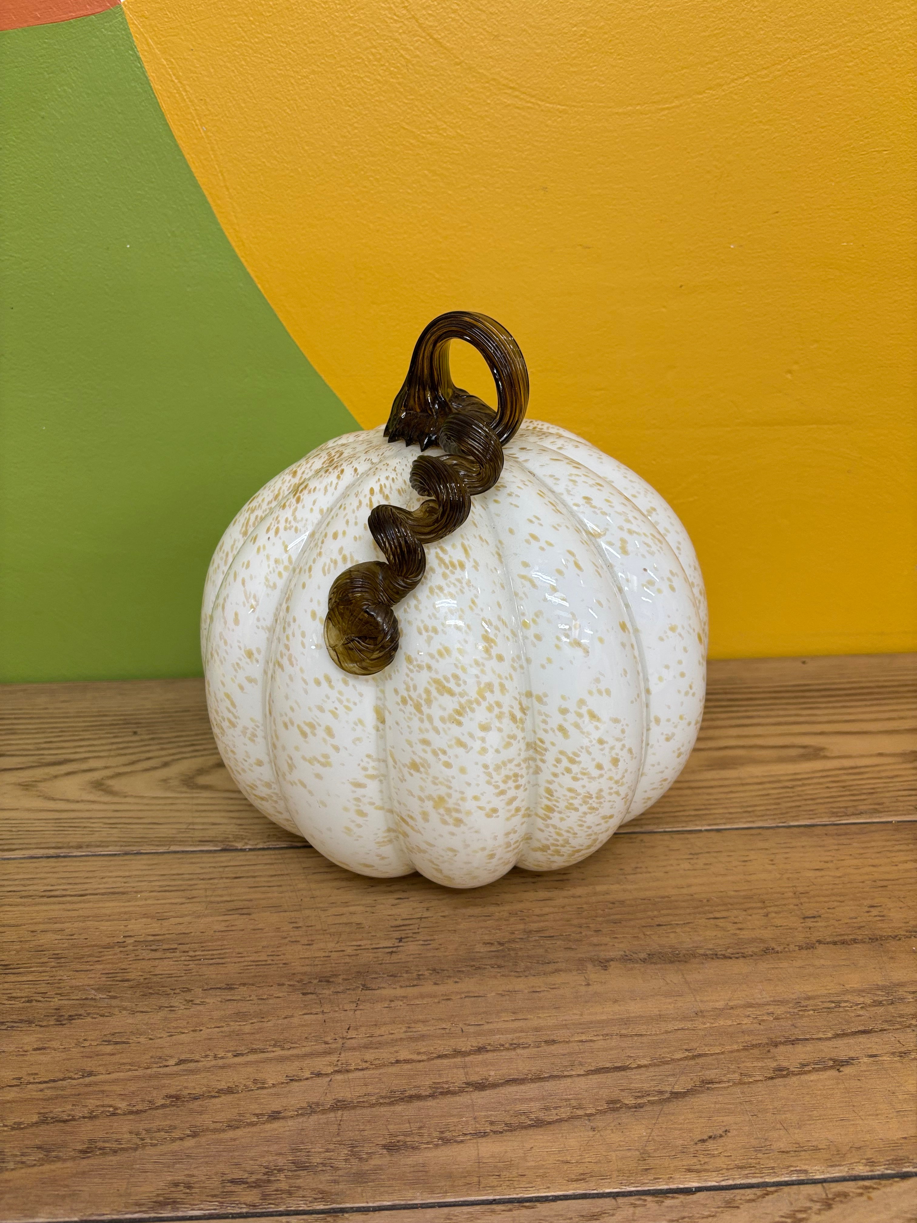White Glass Pumpkin