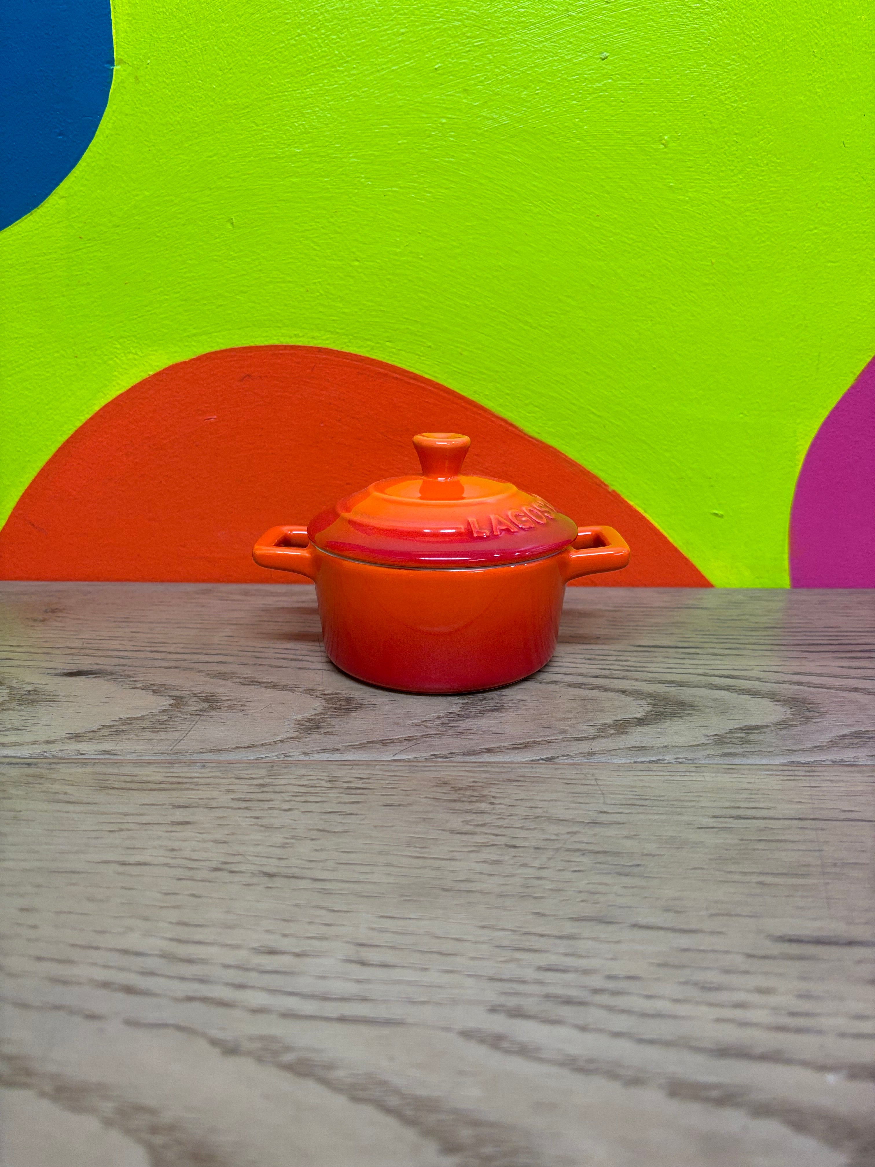 Lagostina Stoneware Mini Casserole Dish - Orange