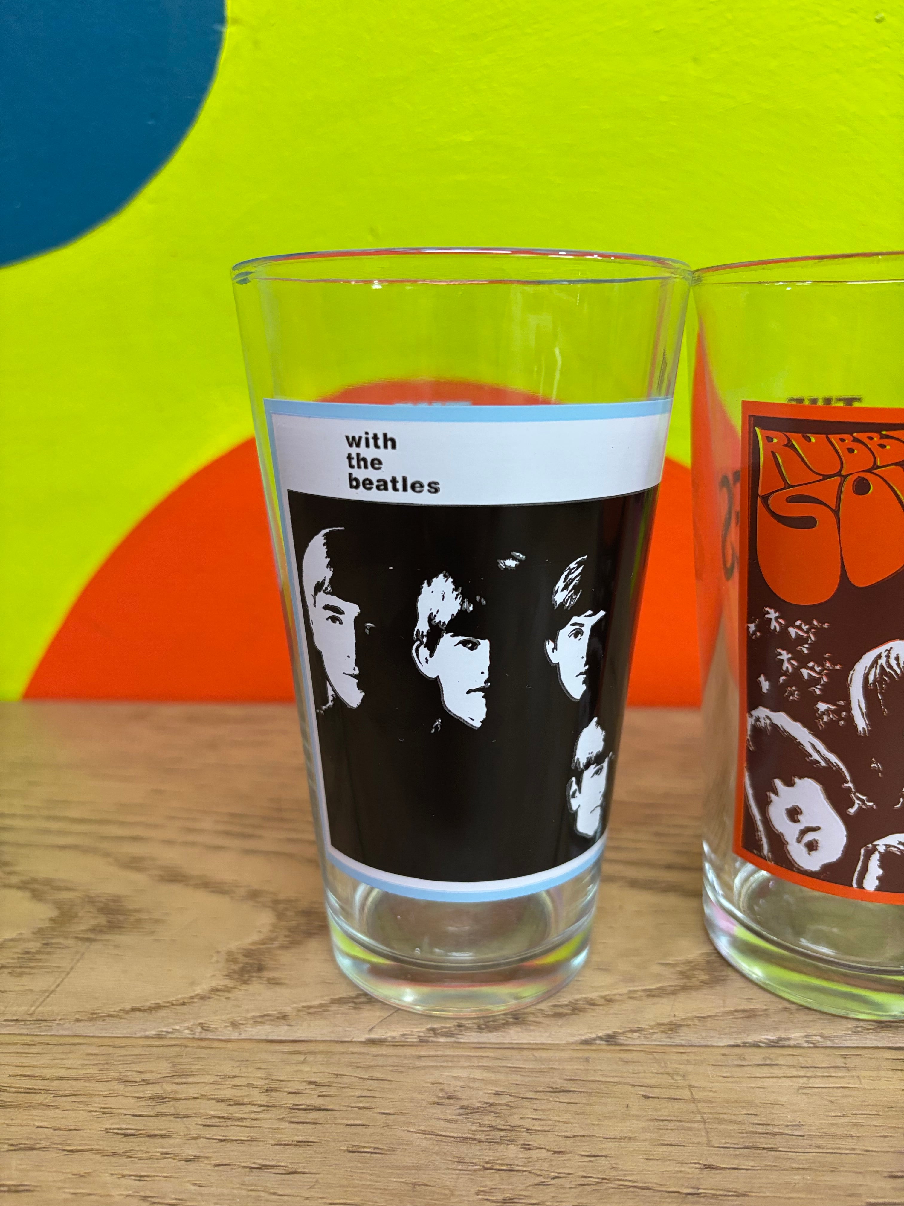 (2) The Beatles Pint Glasses