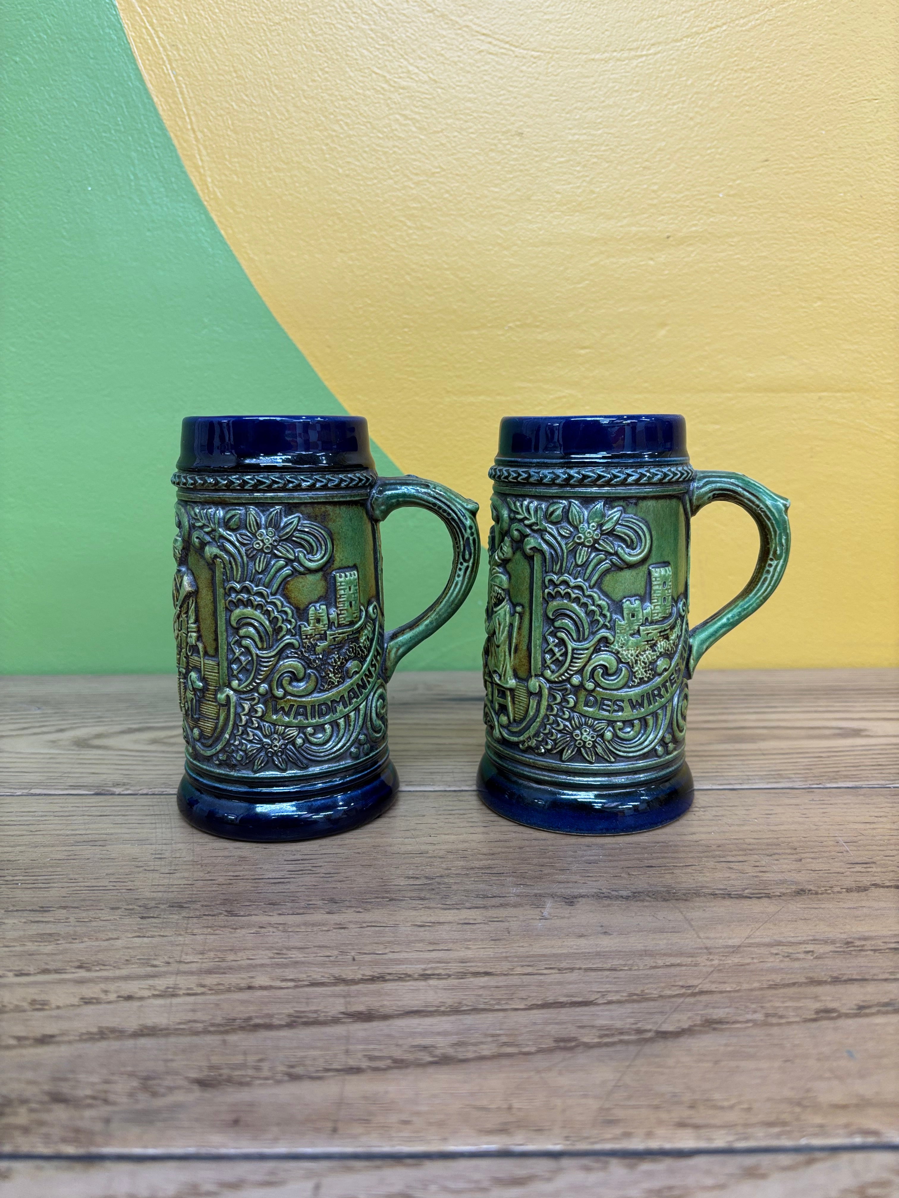 Gerzit Gerz Stoneware Steins (Made in West Germany)