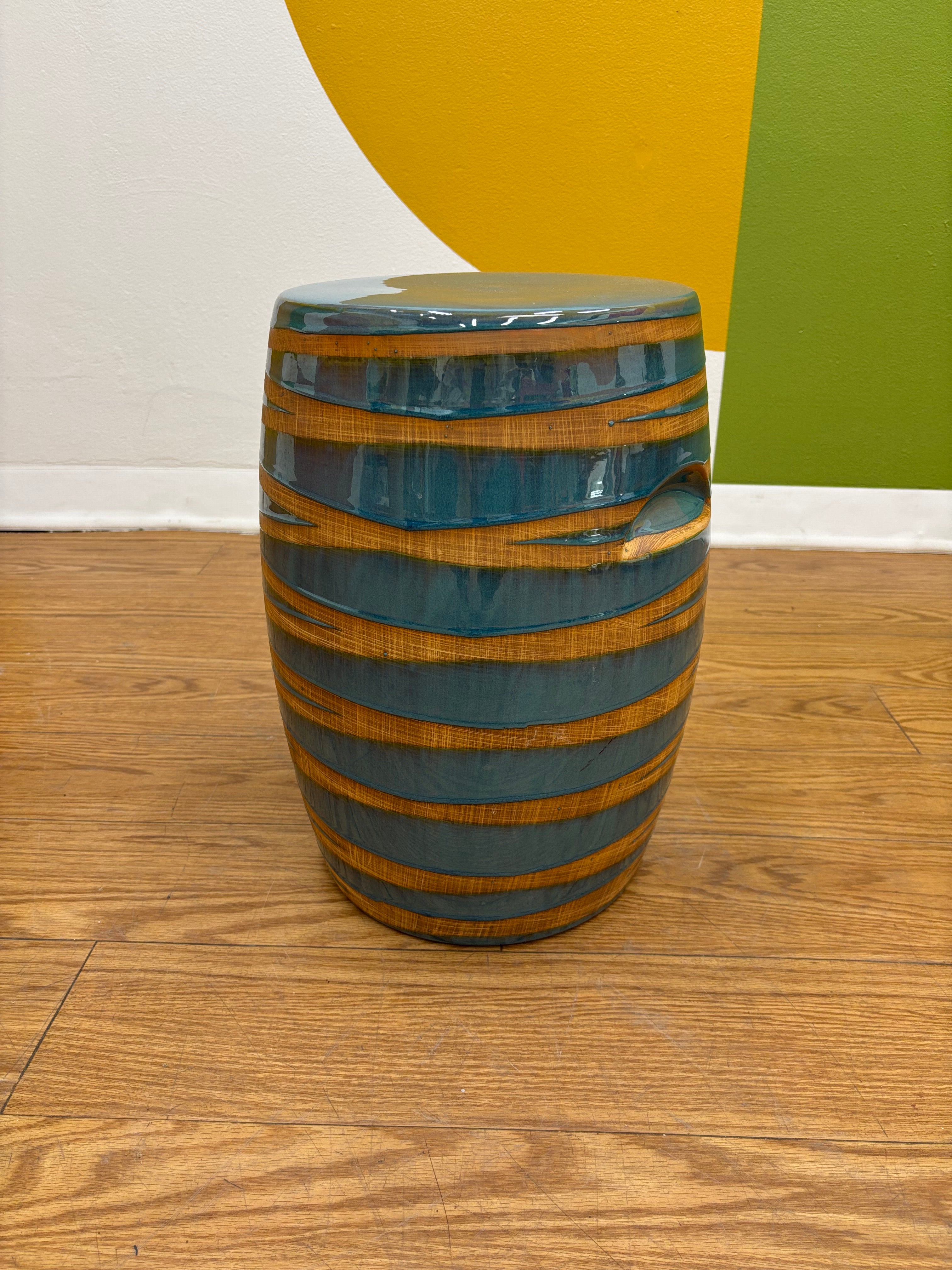 Blue Ceramic Pedestal