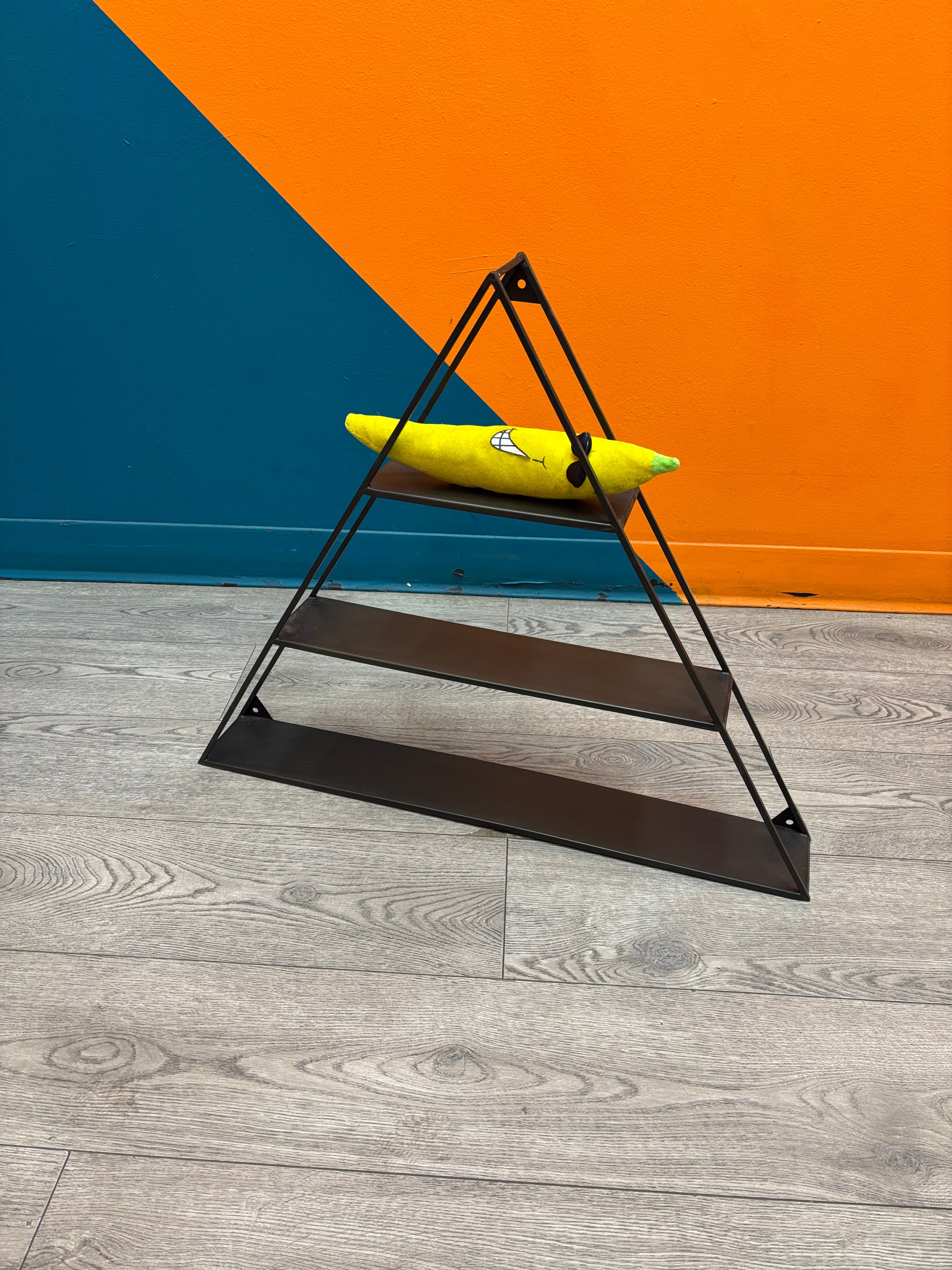 Wall Hanging Triangle Shelf (2 available)