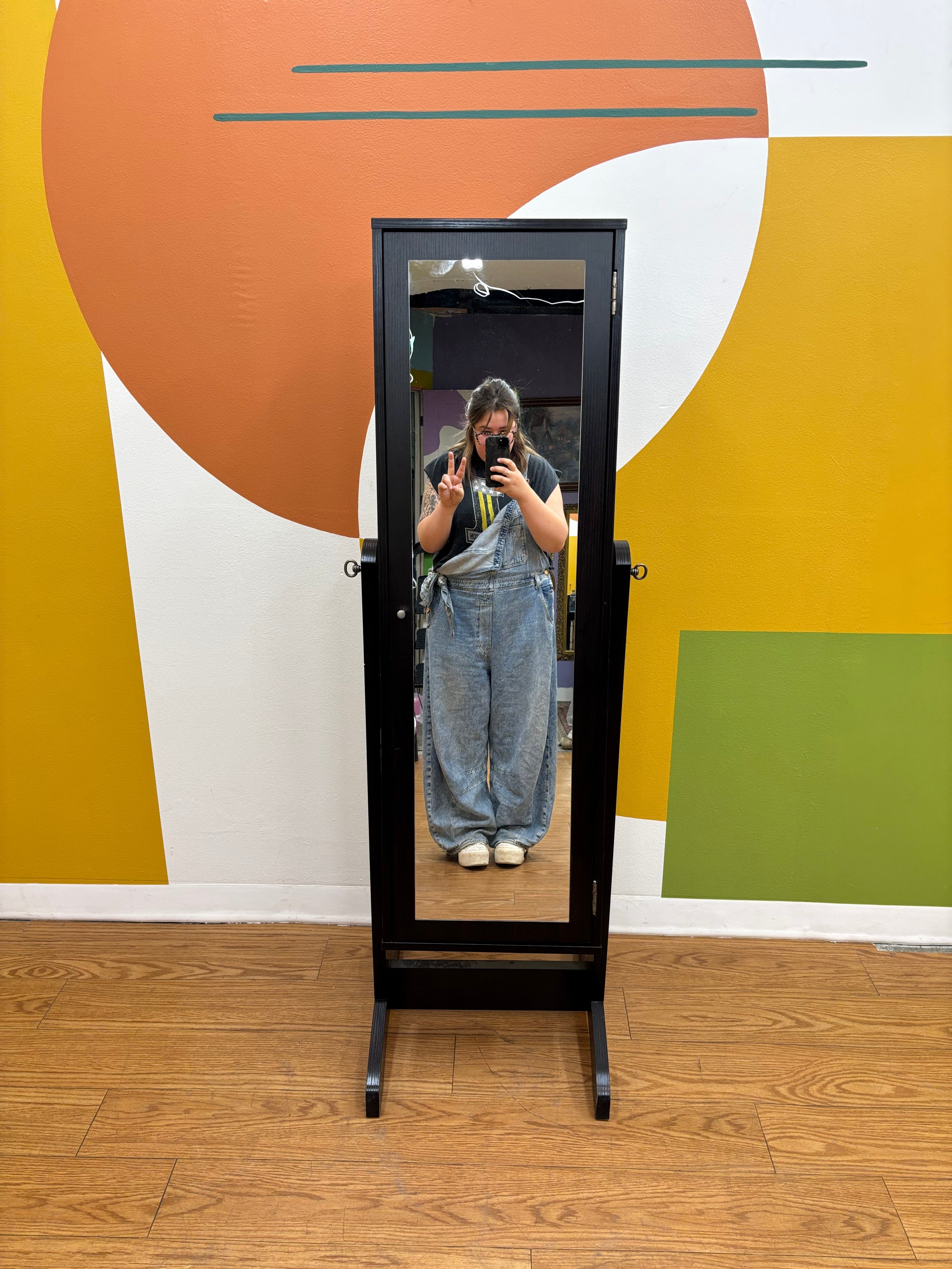 Jewelry Armoire with Mirror