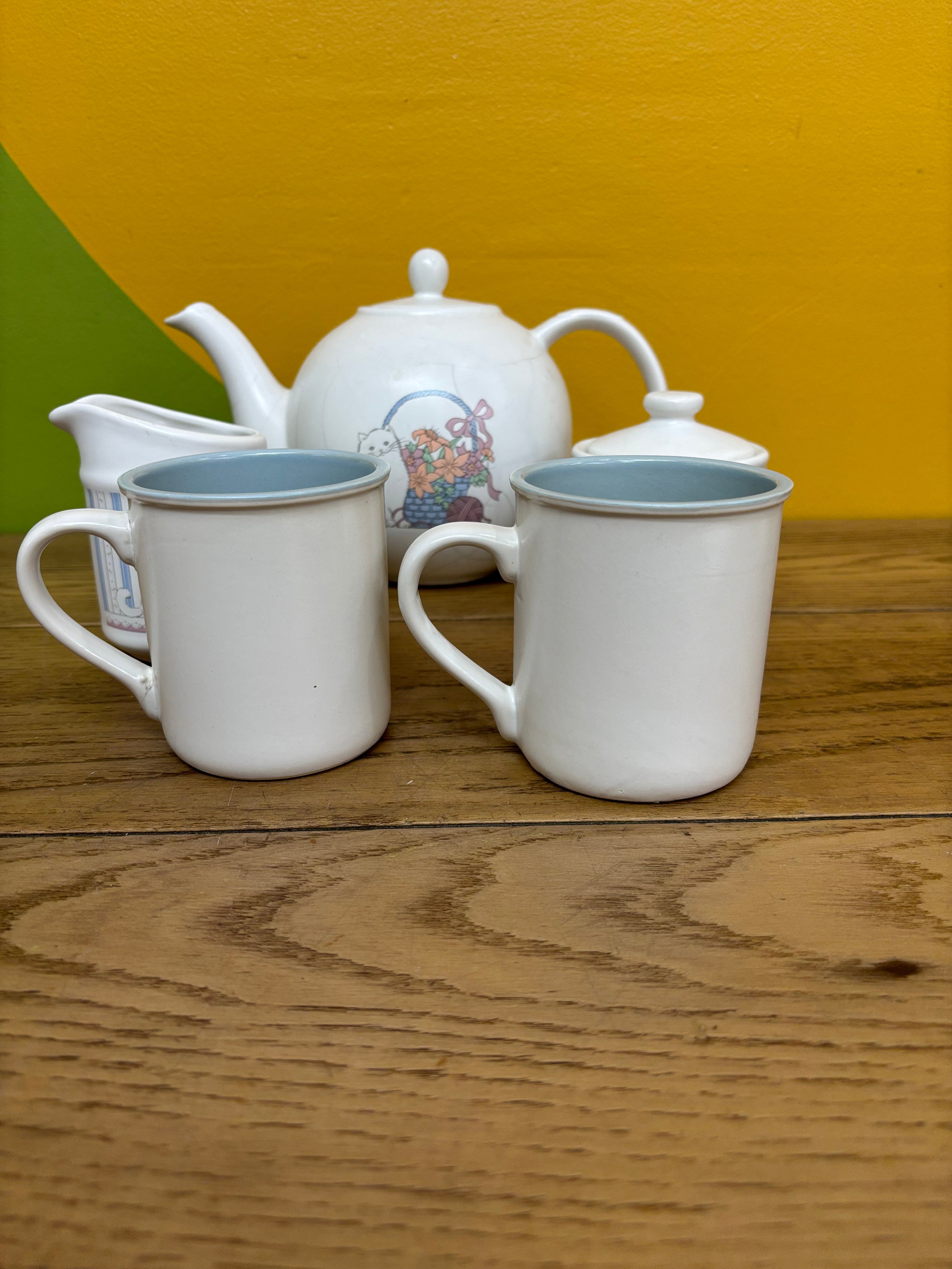 Cat Ceramic Tea Set
