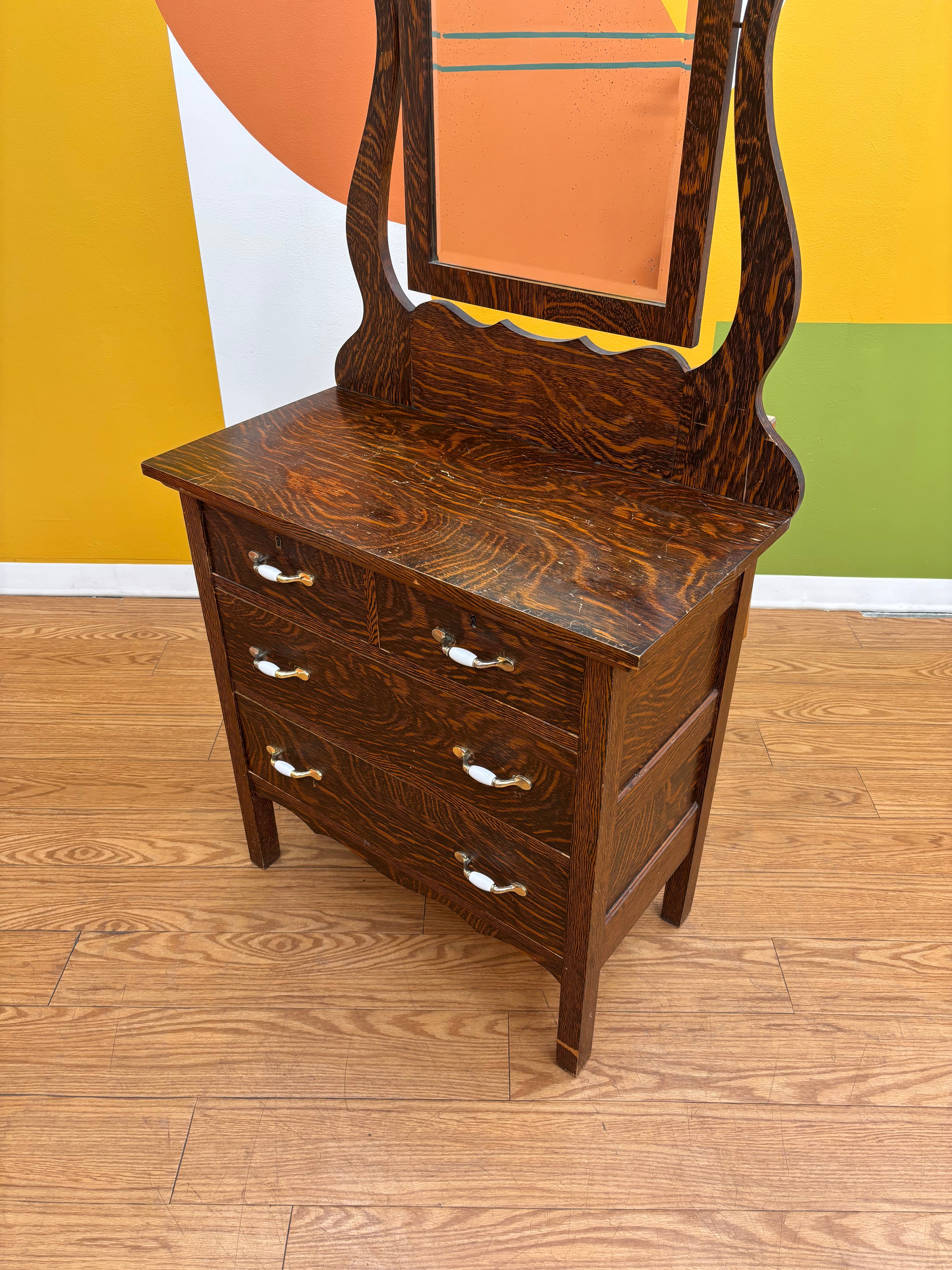 Wood Vanity Dresser