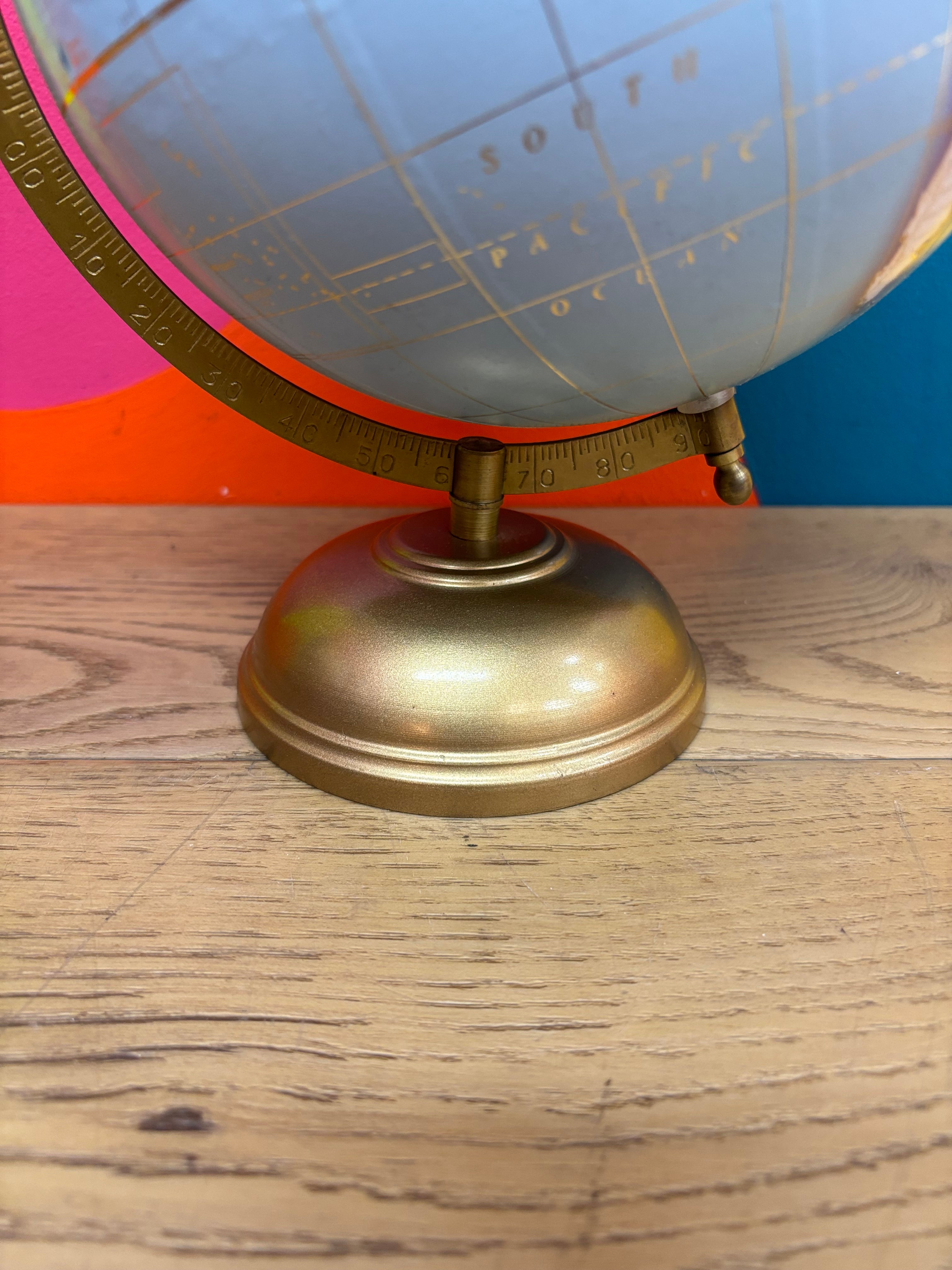 Small Blue & Gold Globe