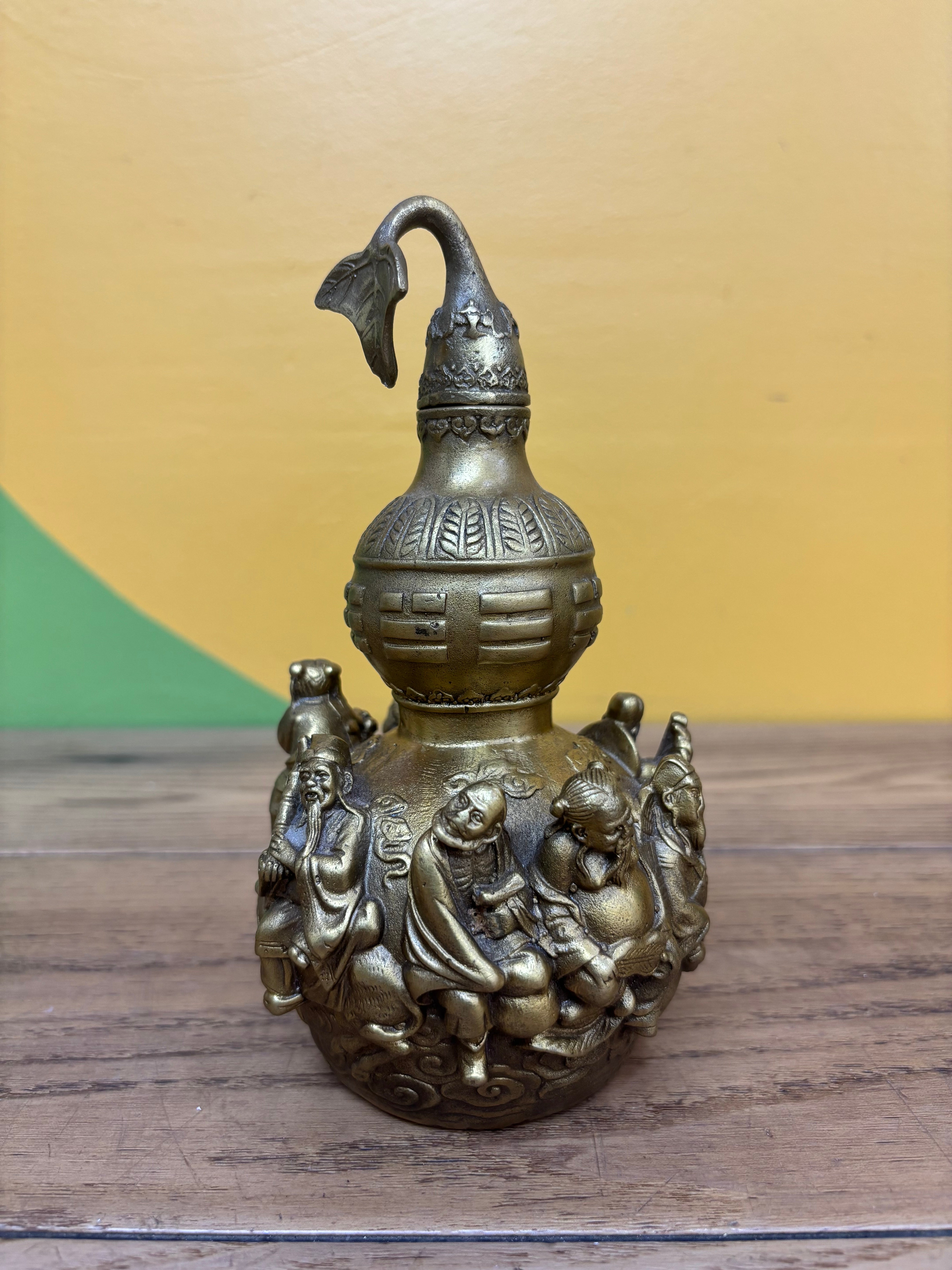 Brass Statue with Removable Lid