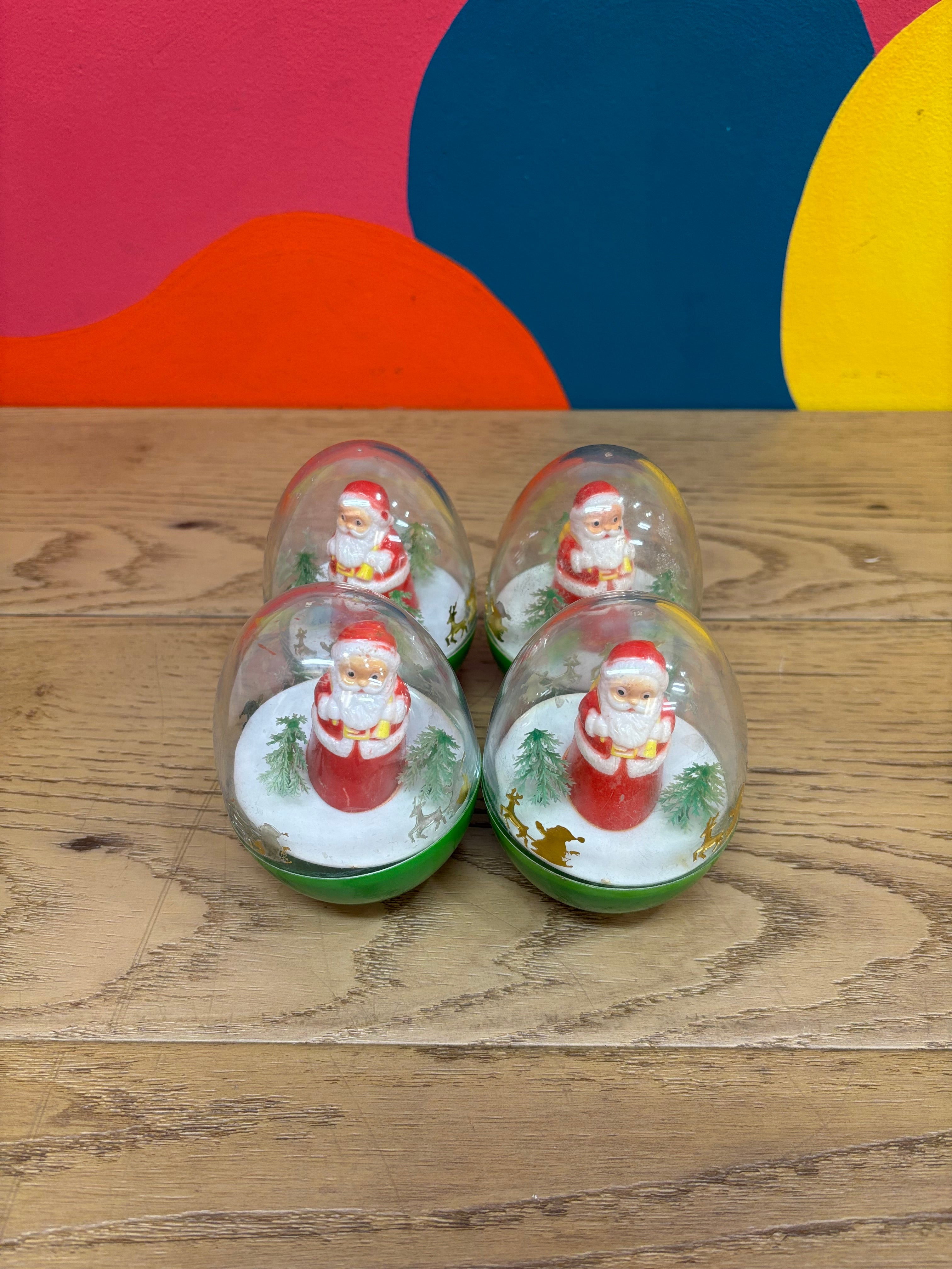 (4) Santa Claus Weebles