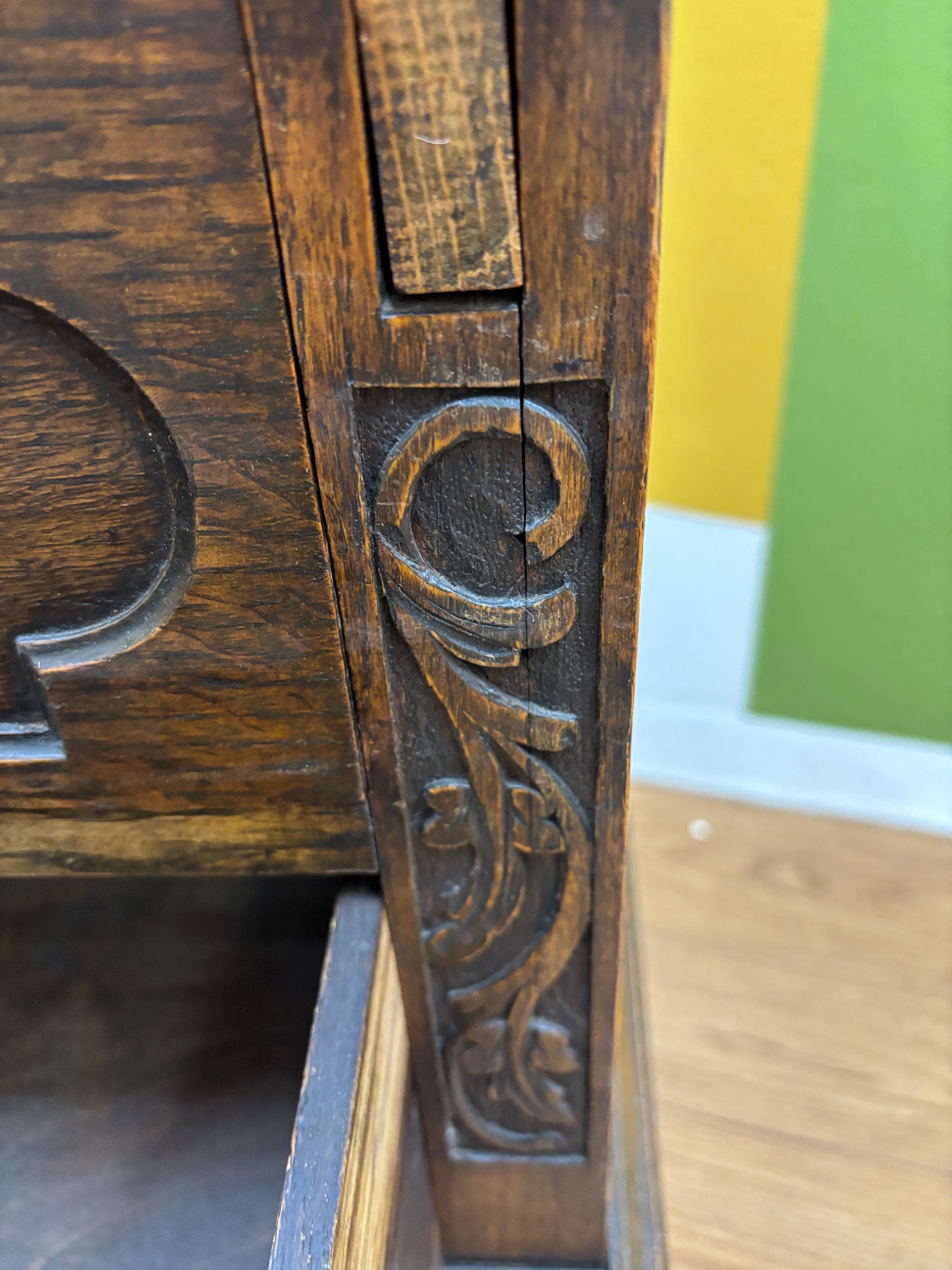 Wood Secretary Desk with Drawers