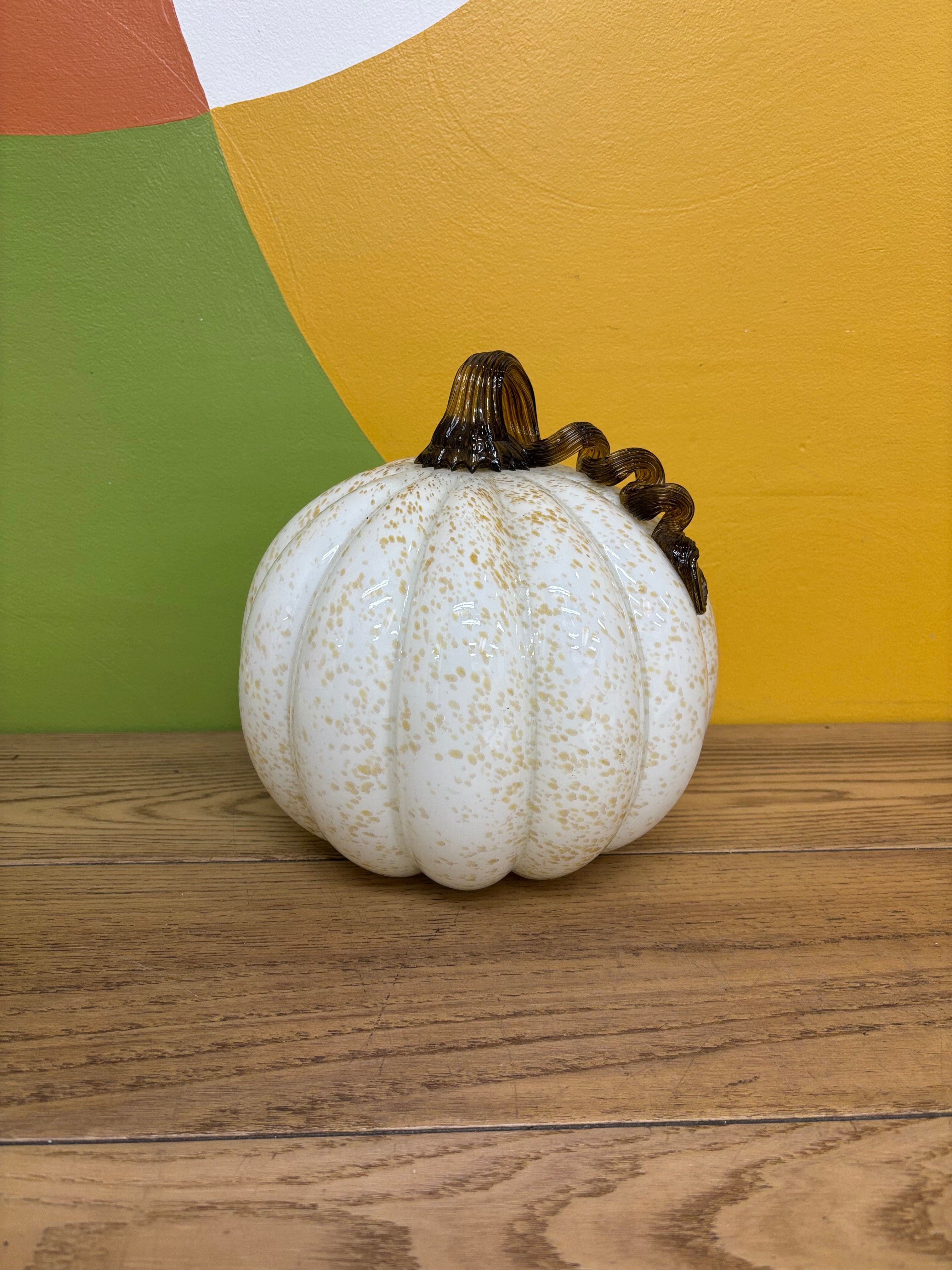 White Glass Pumpkin