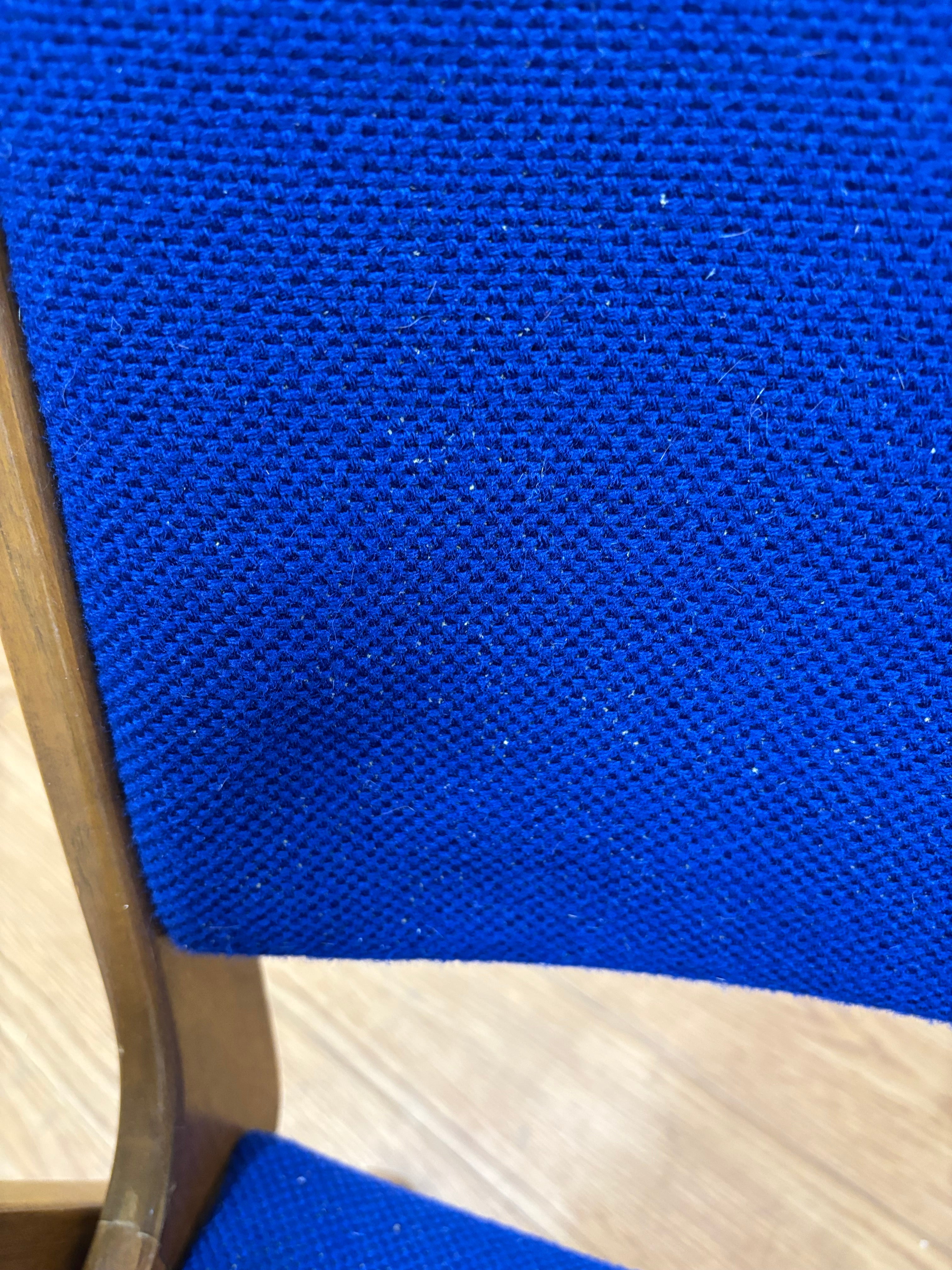 Cobalt Blue Wood Chair
