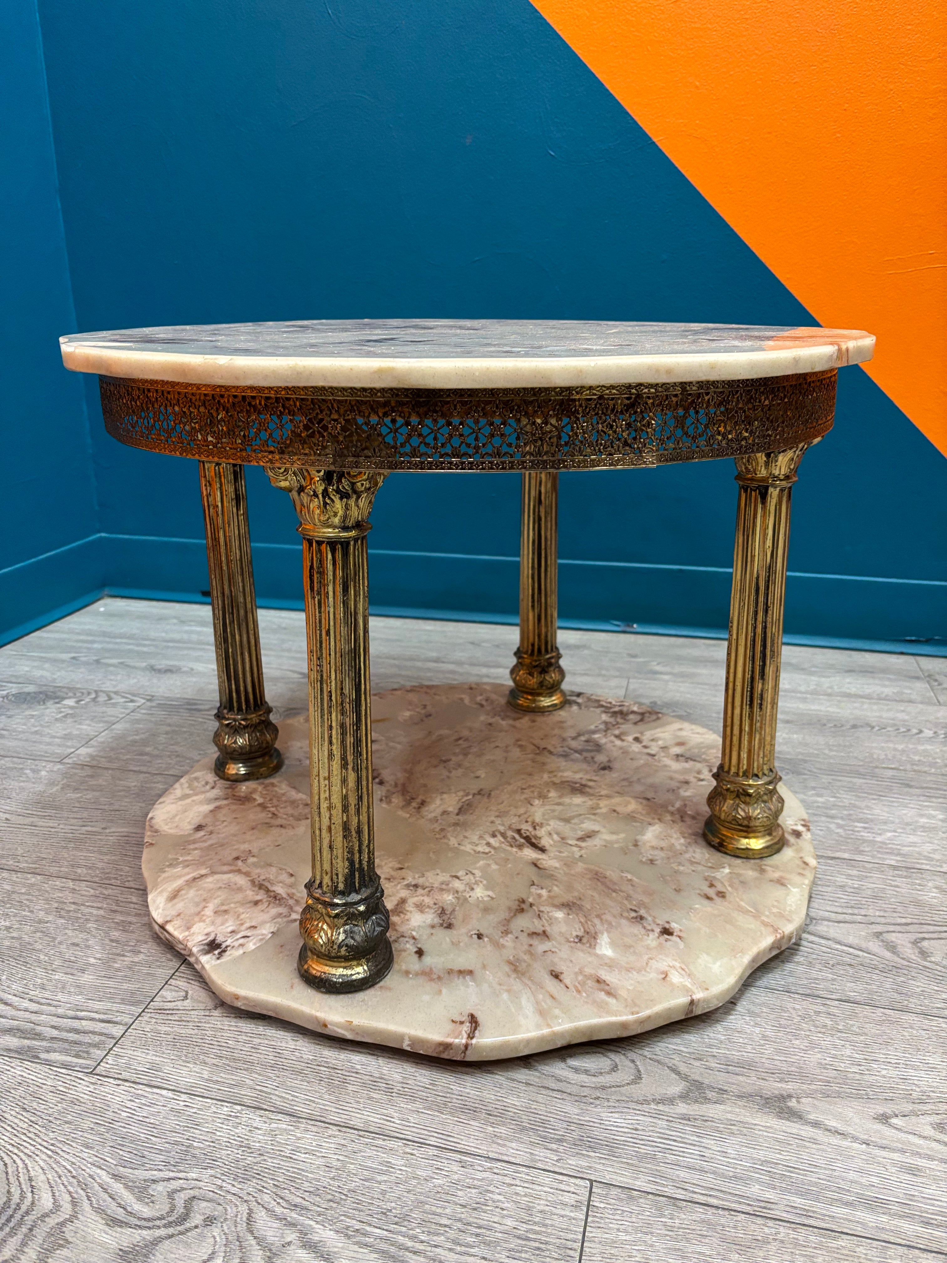 Round Marble Side Table