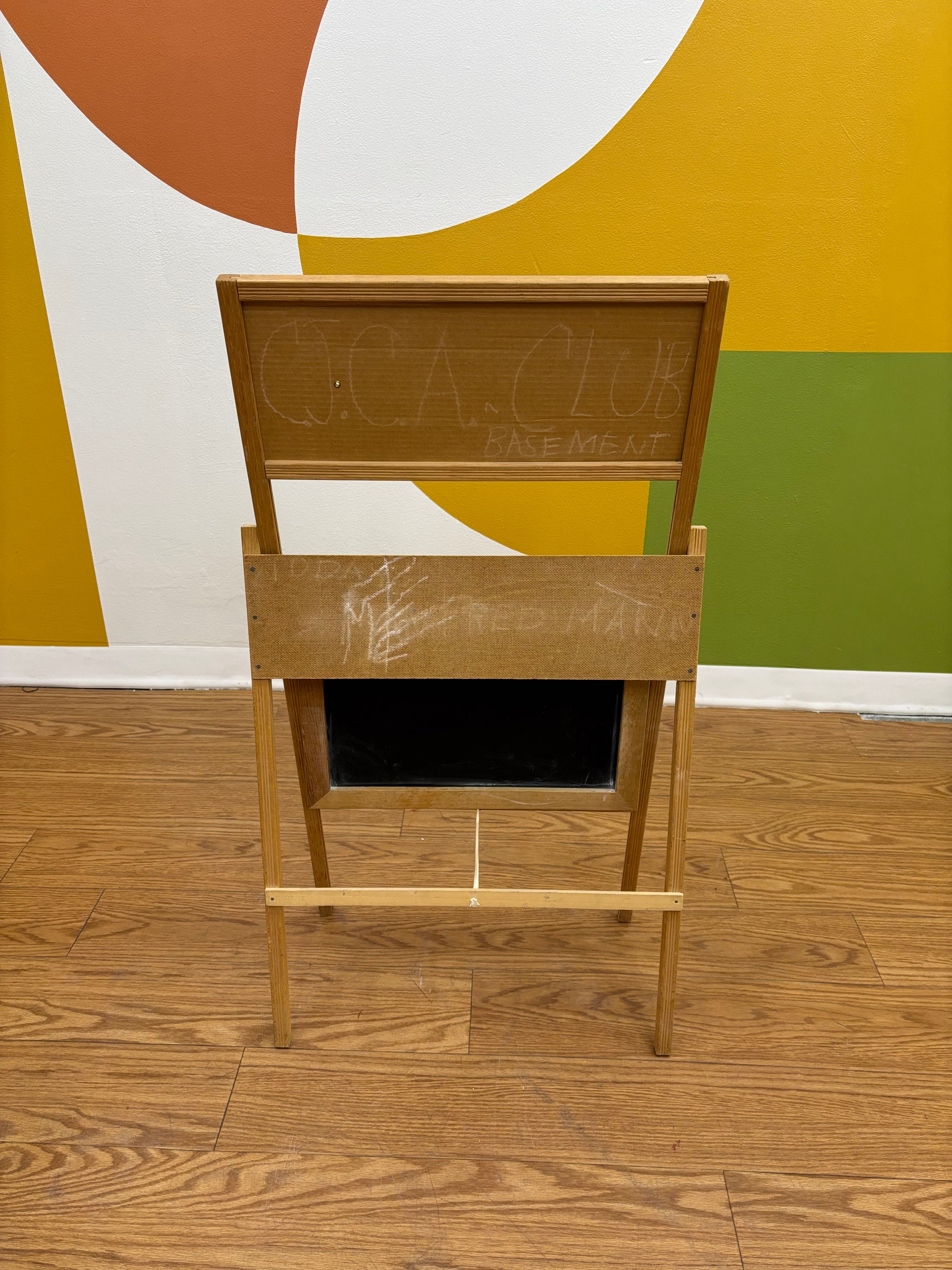 Wood Children's Folding Chalkboard