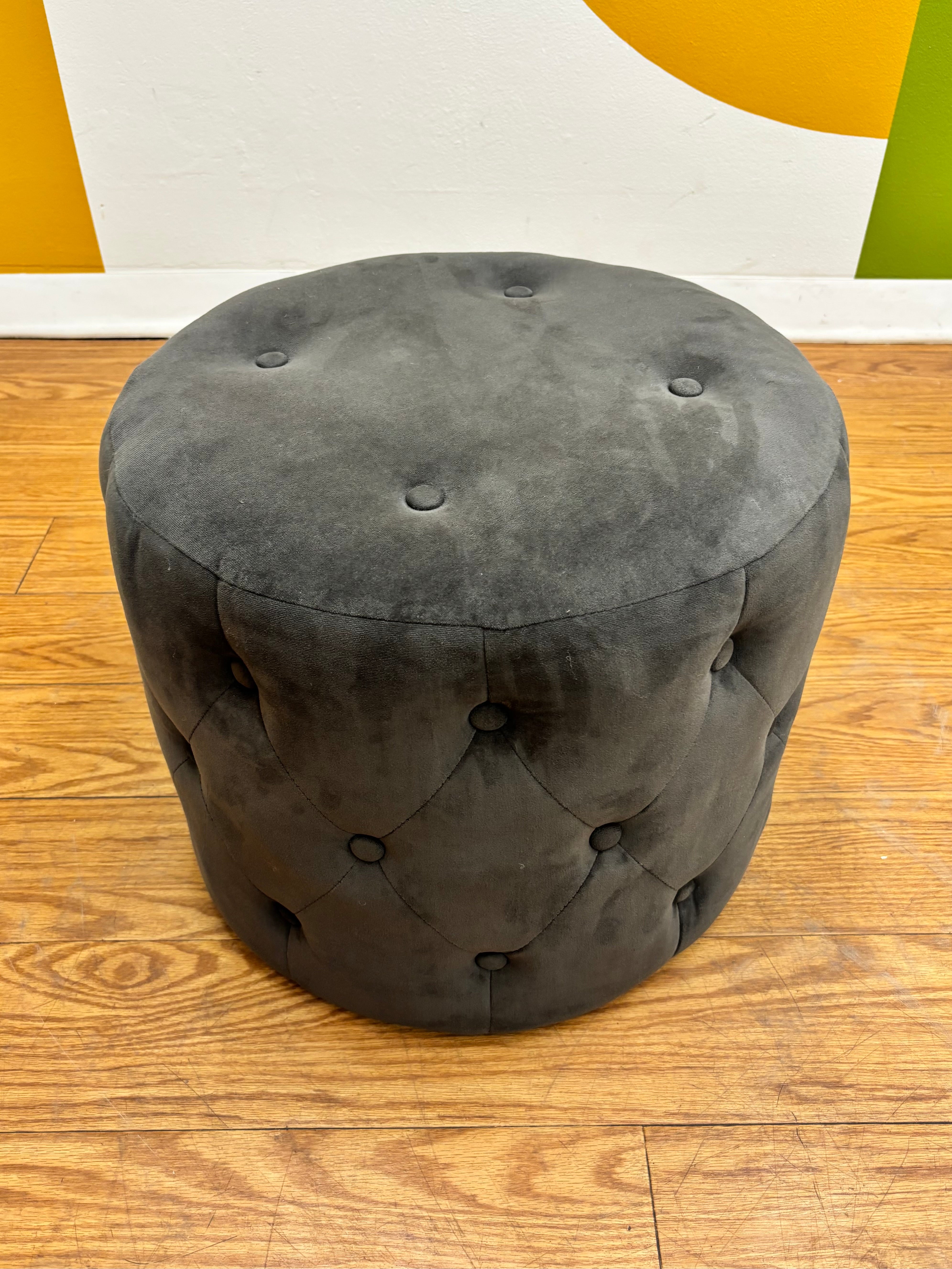 Grey Pouf