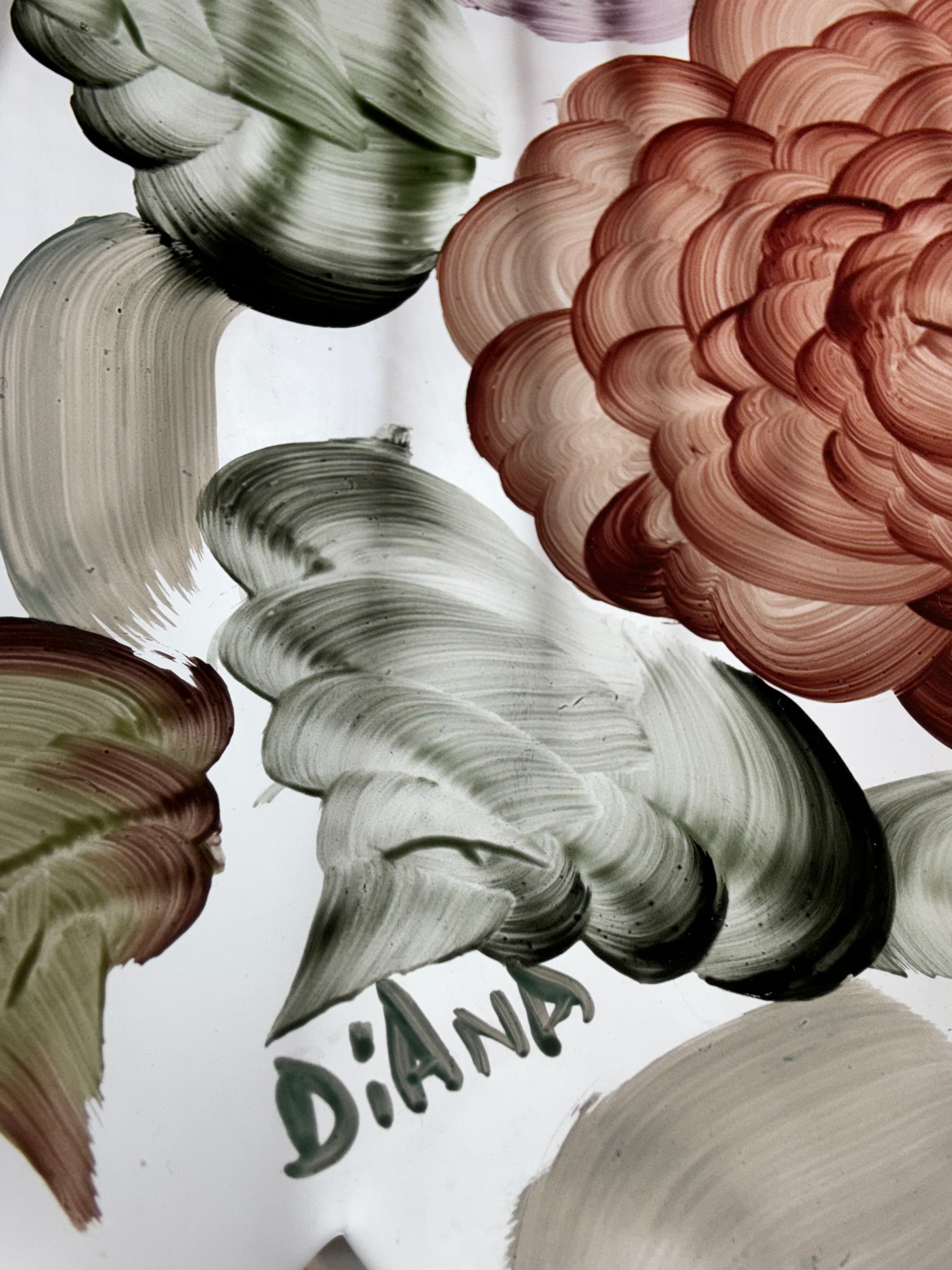 Reverse-Painted Table Lamp