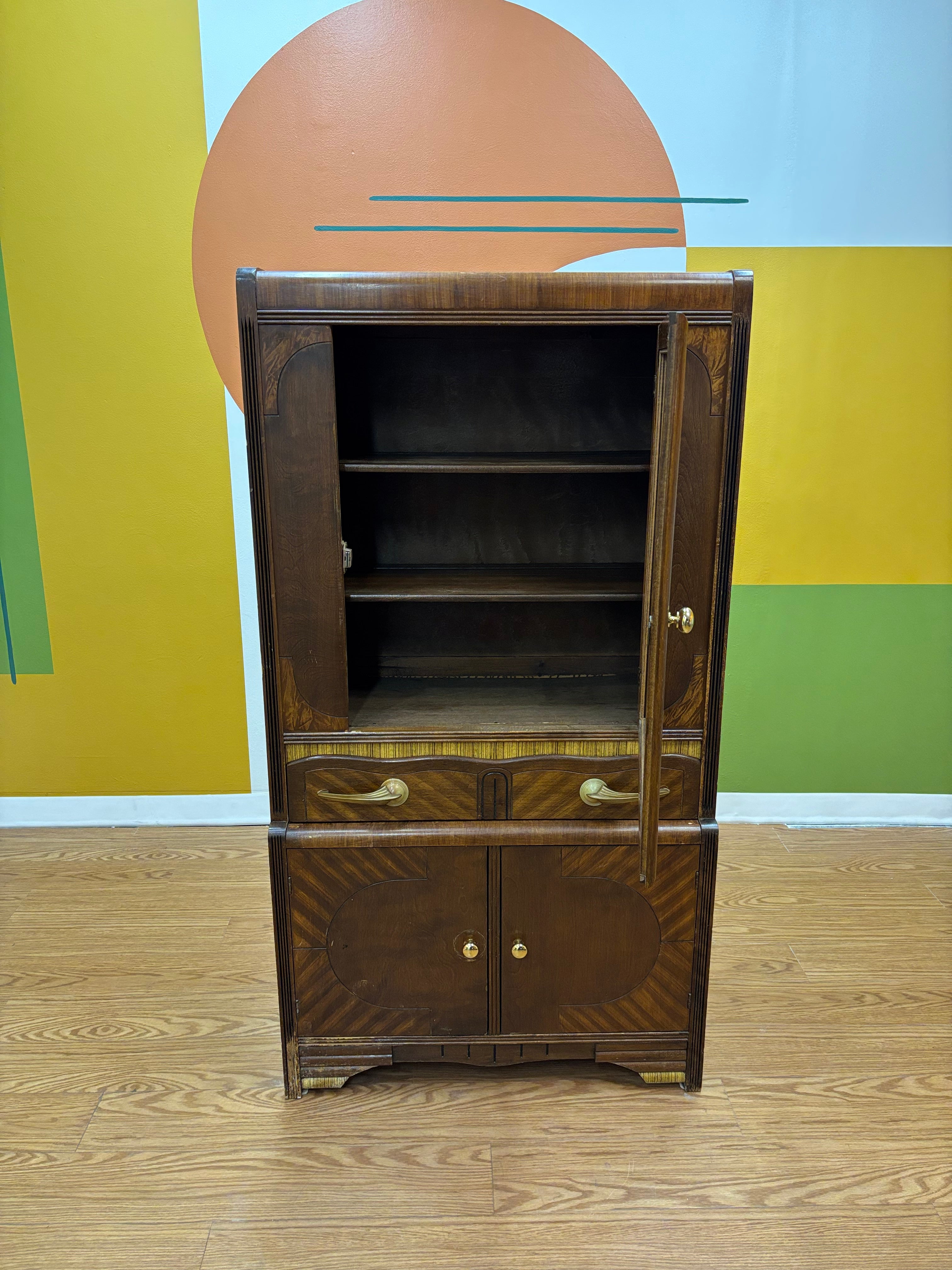 Wood Display Cabinet