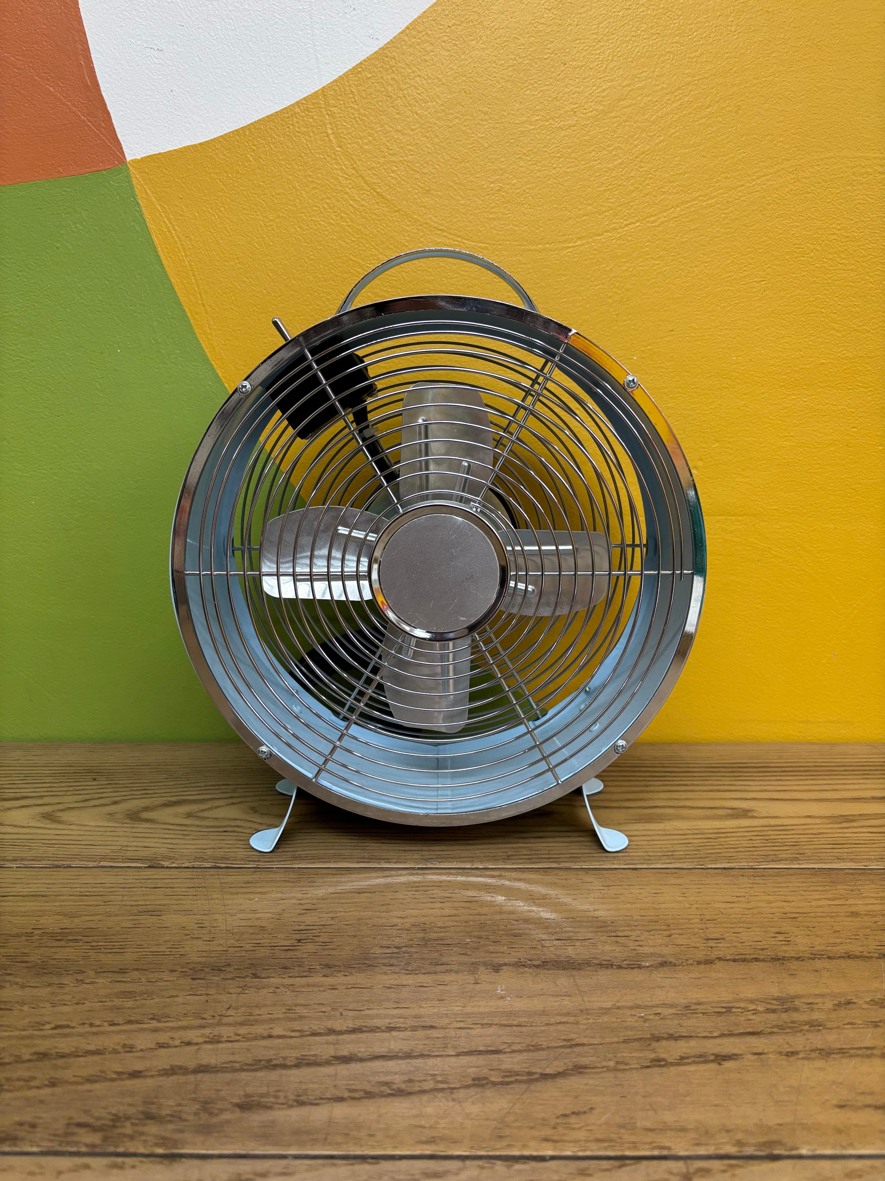 Light Blue Electric Table Fan