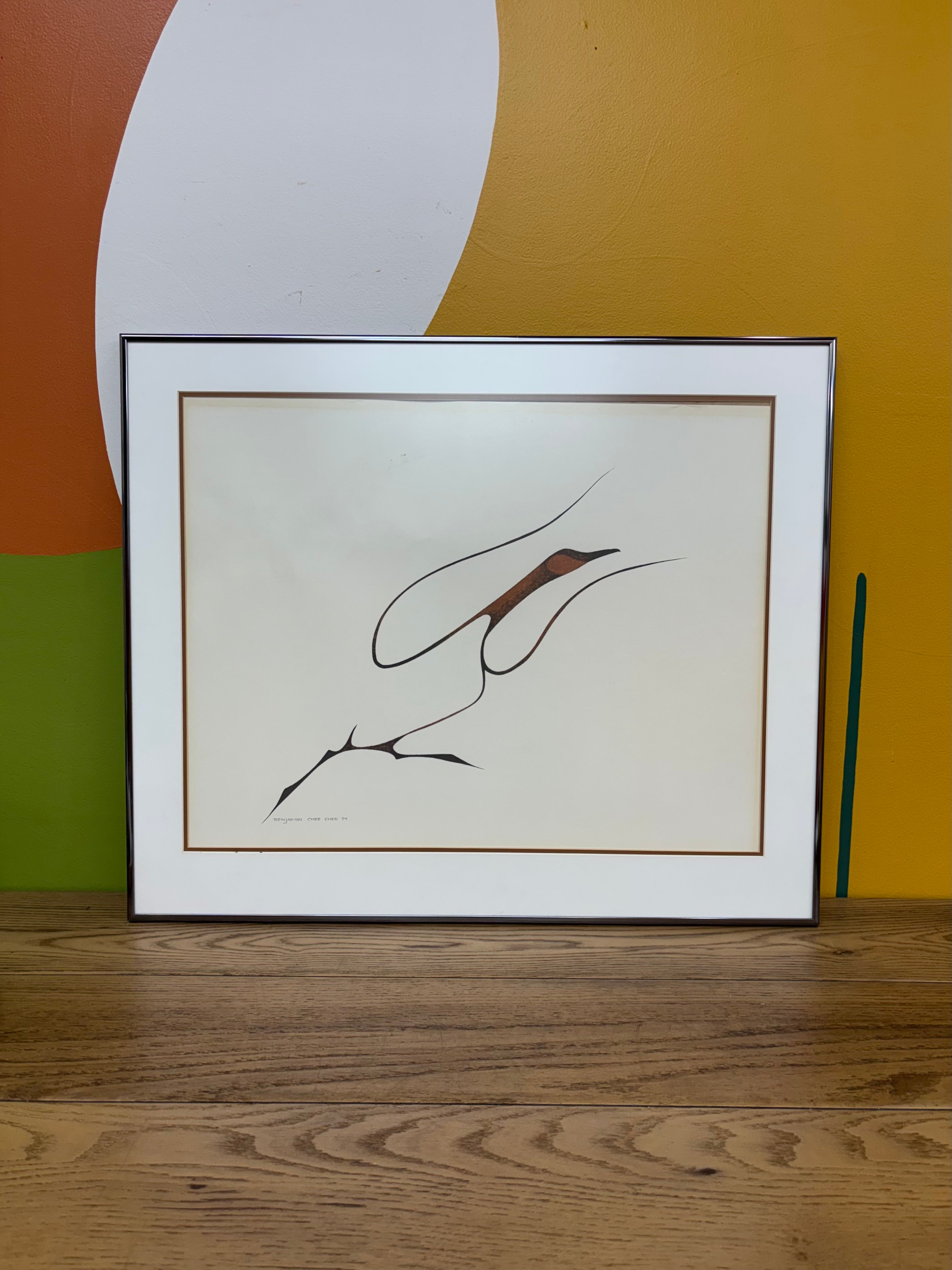 Framed "Wait for Me" Print by Benjamin Chee Chee