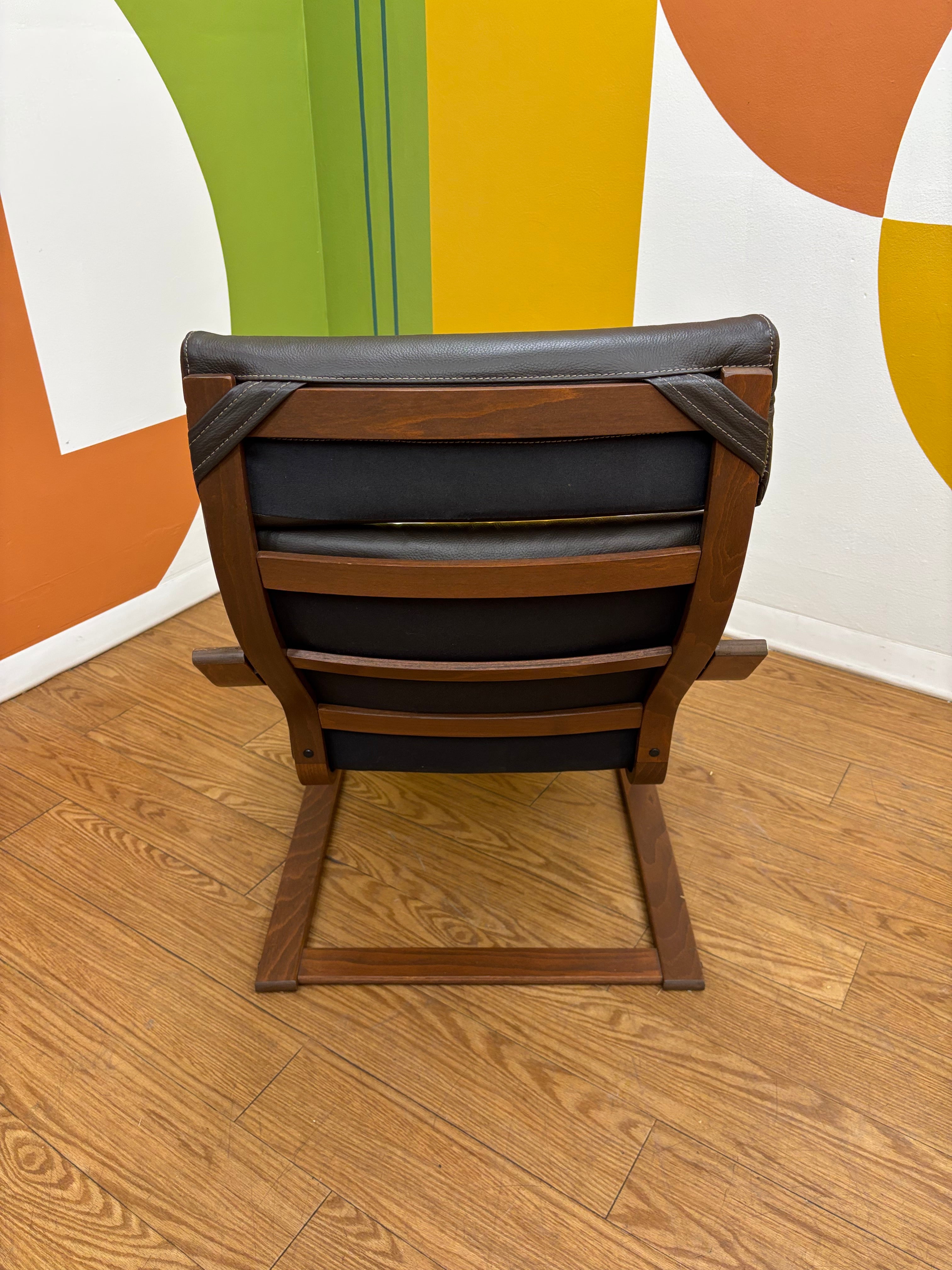 IKEA POANG Leather Chair