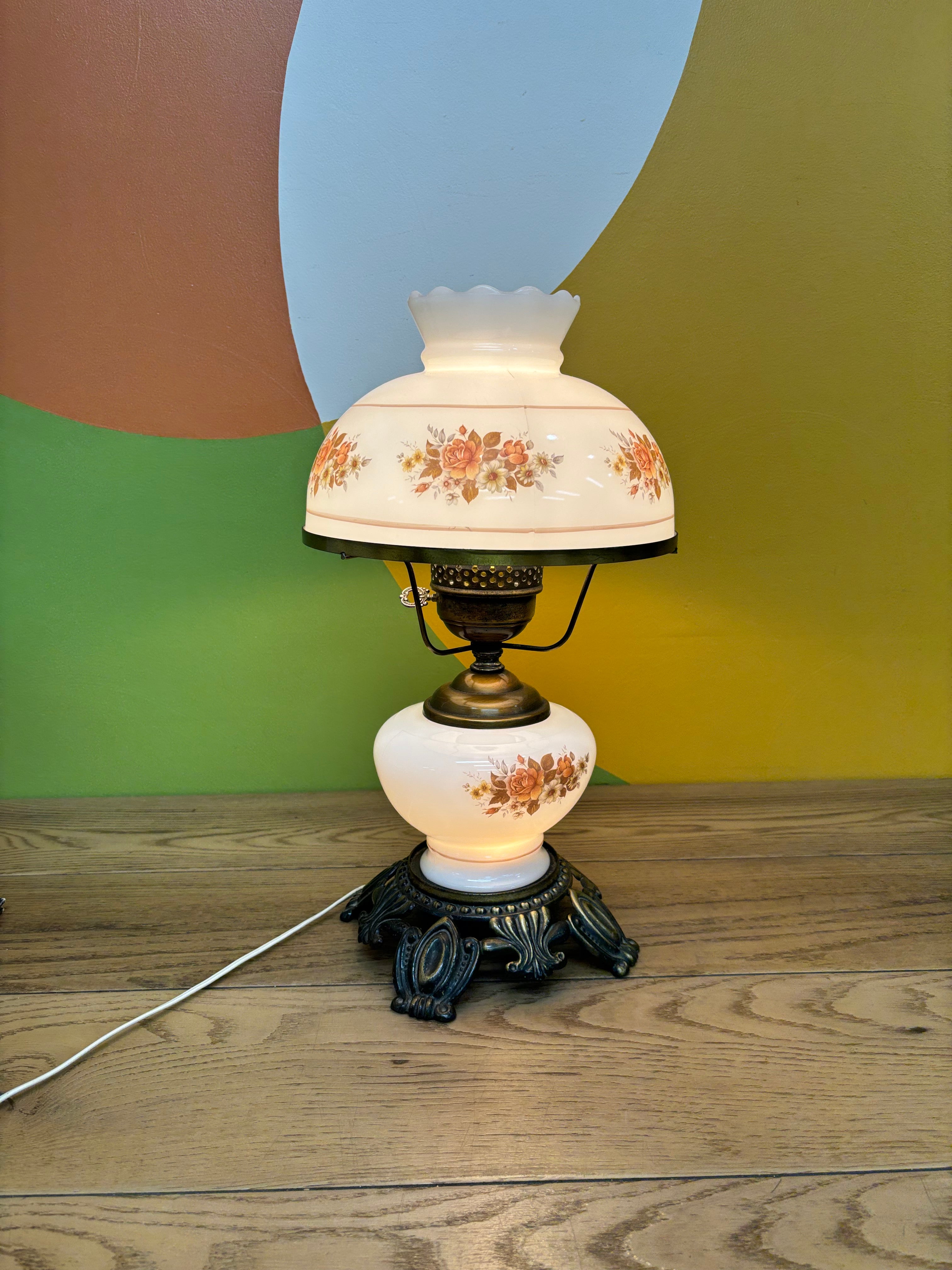 Hurricane Style Table Lamp