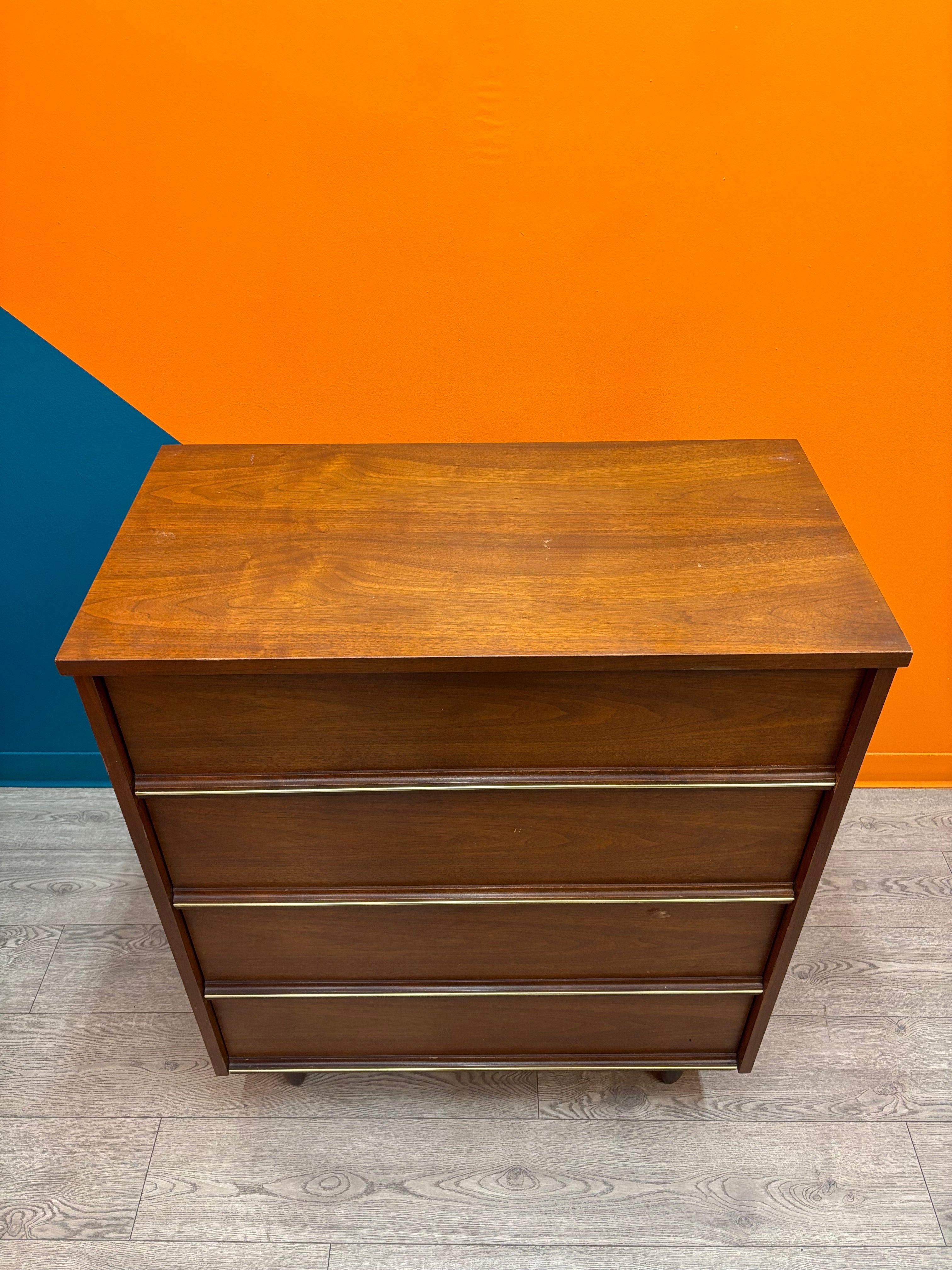 Pepplers Wood Dresser with Gold Detailing