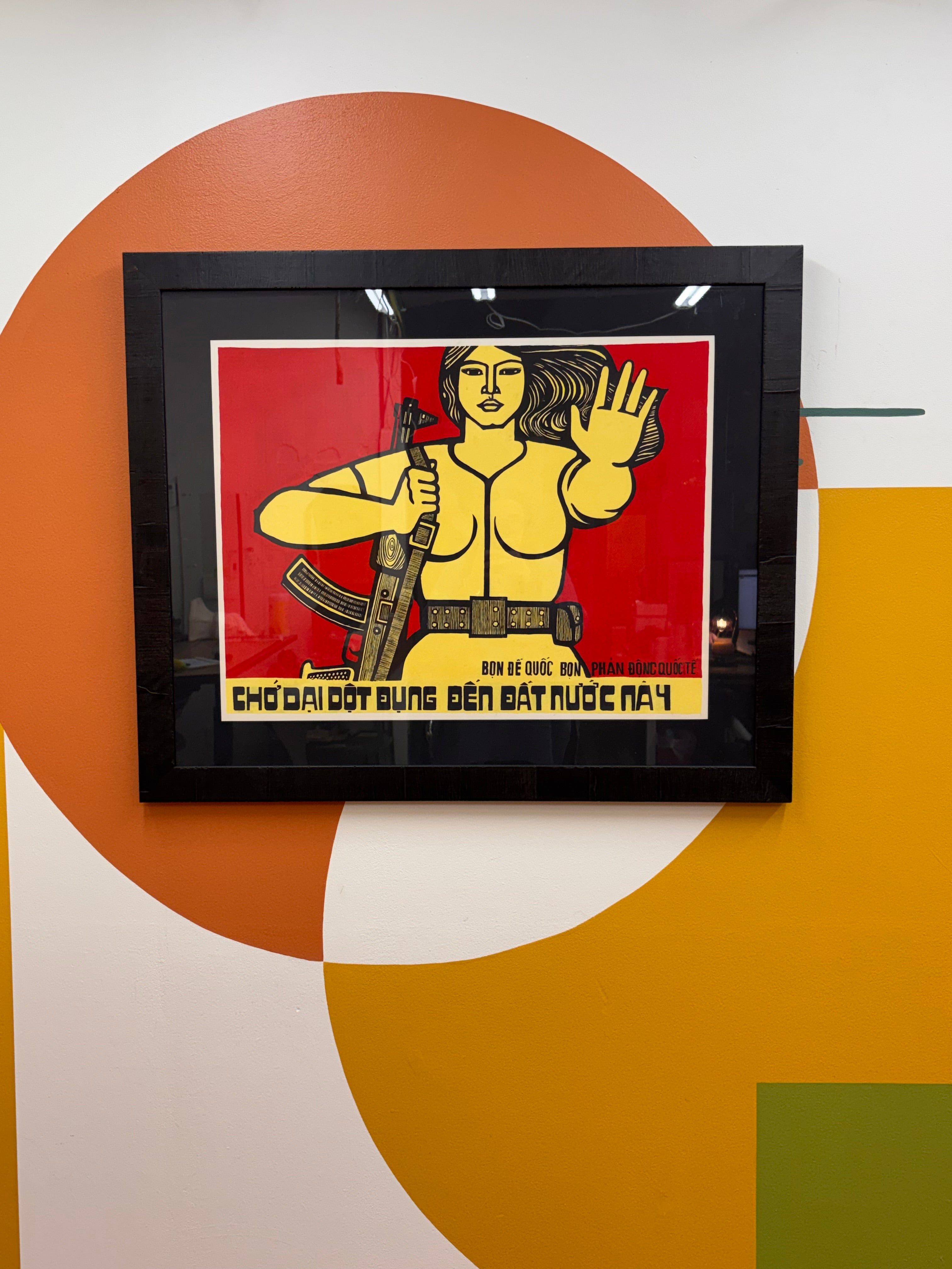 Framed Vietnam War Poster