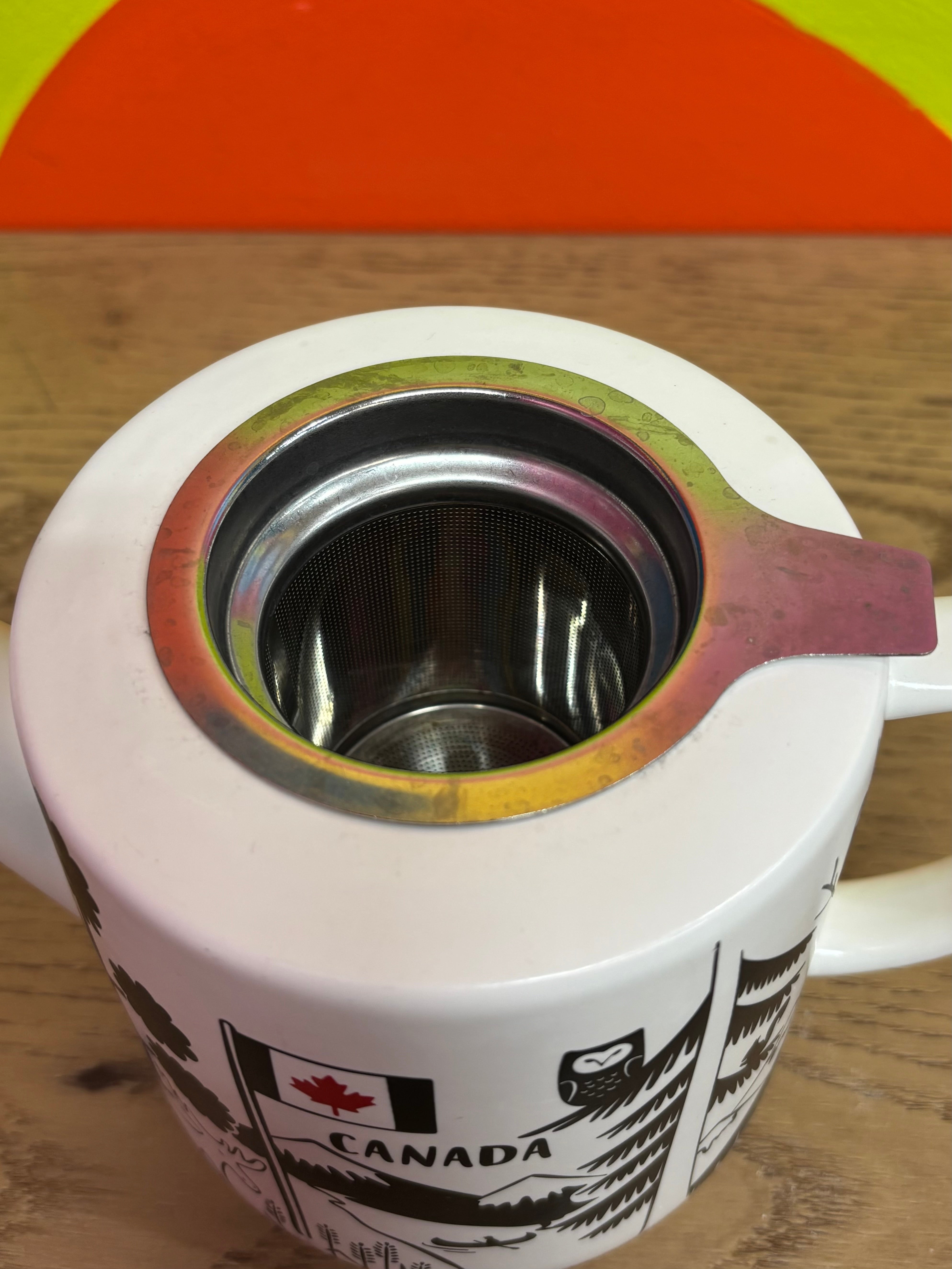 Canadian-Themed Teapot