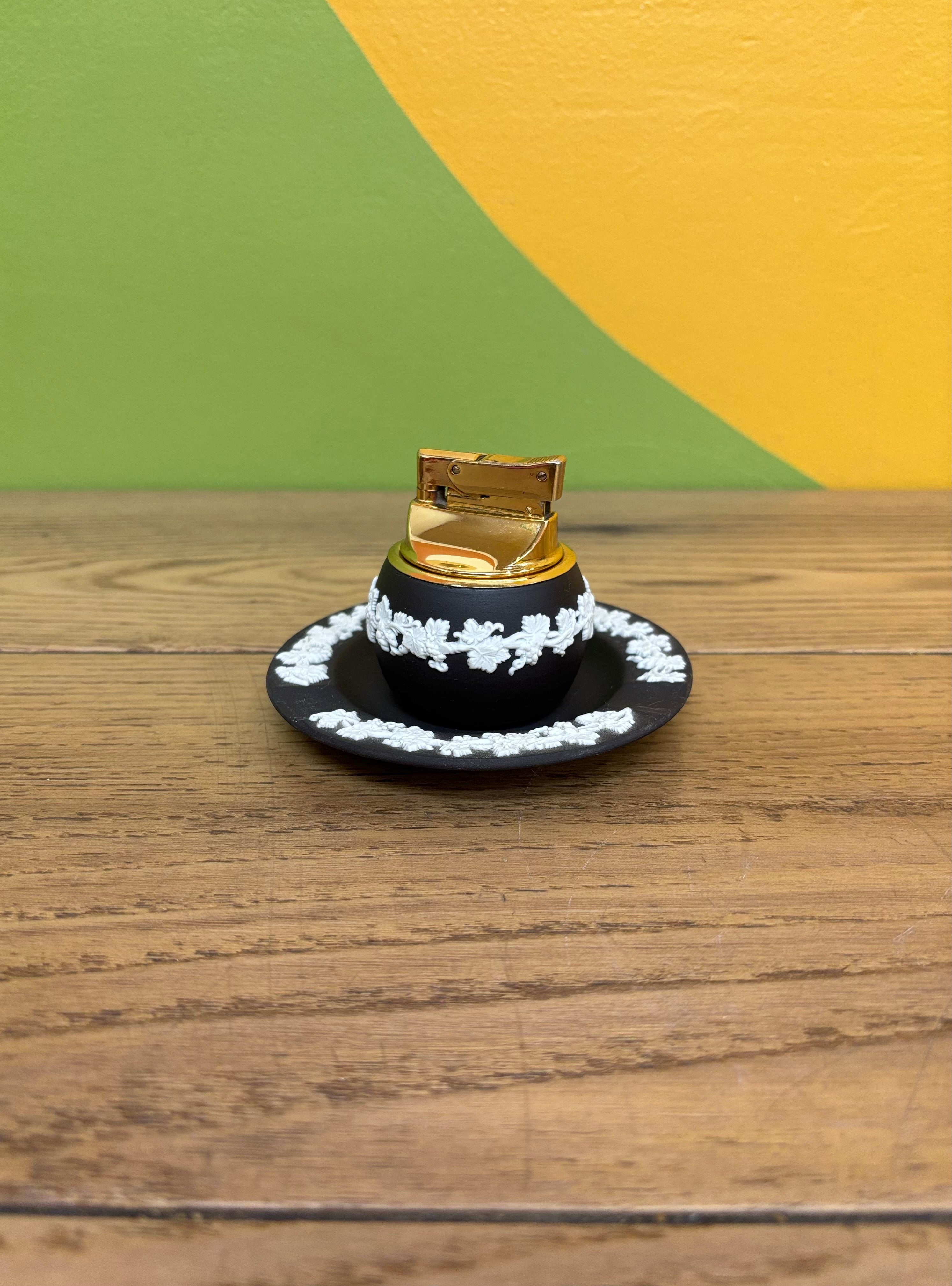Wedgwood Black Jasperware Table Lighter