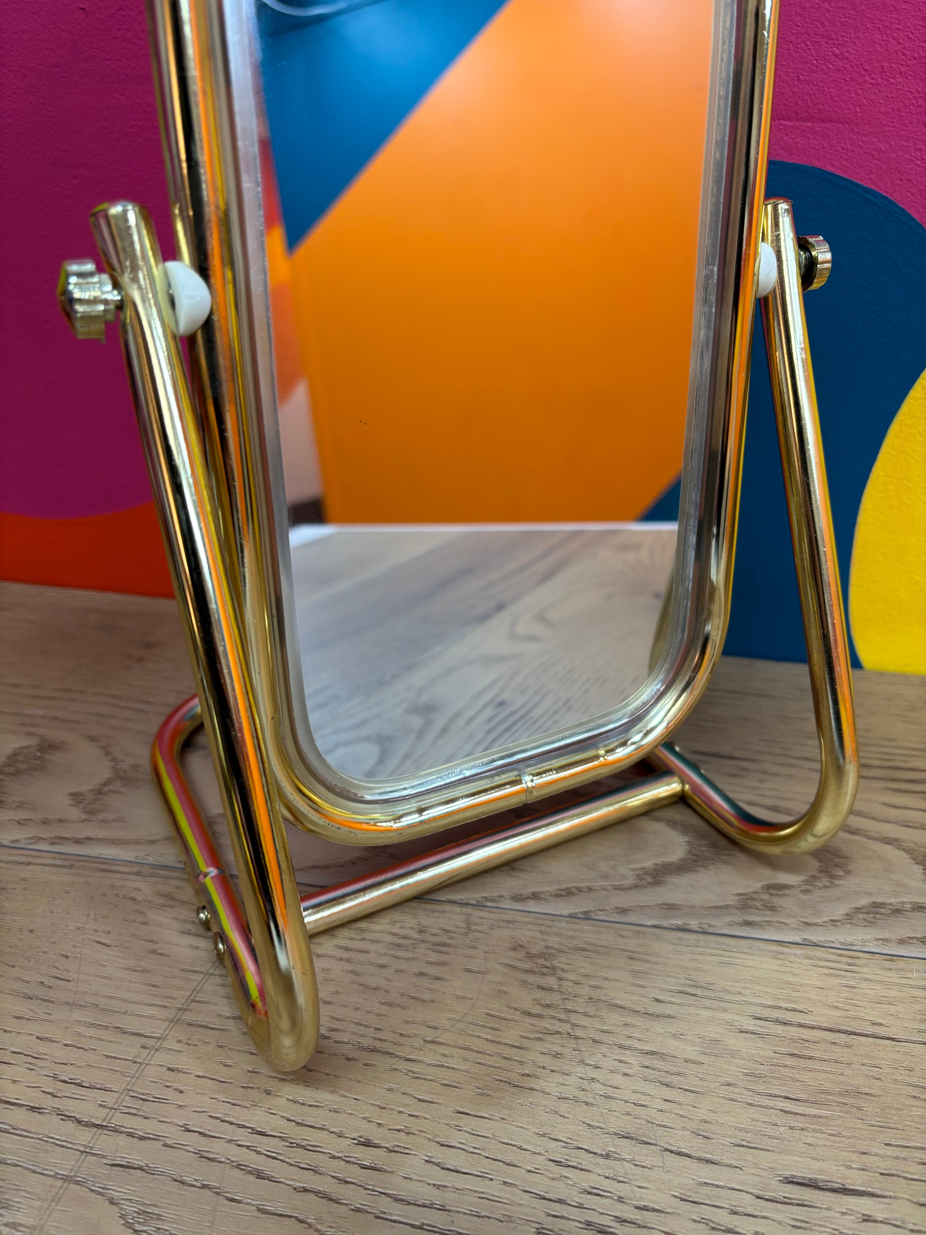 Gold Metal Vanity Mirror