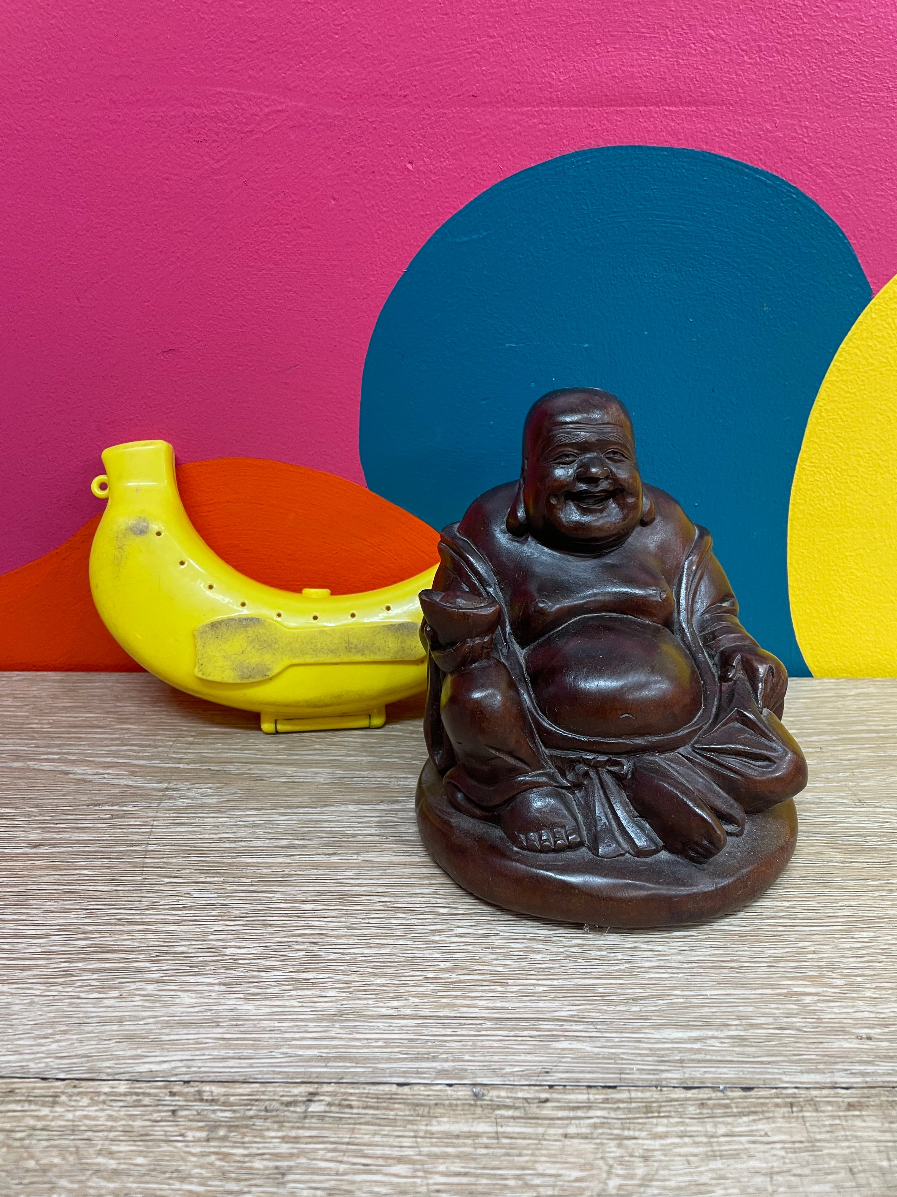 Wood Buddha Figurine