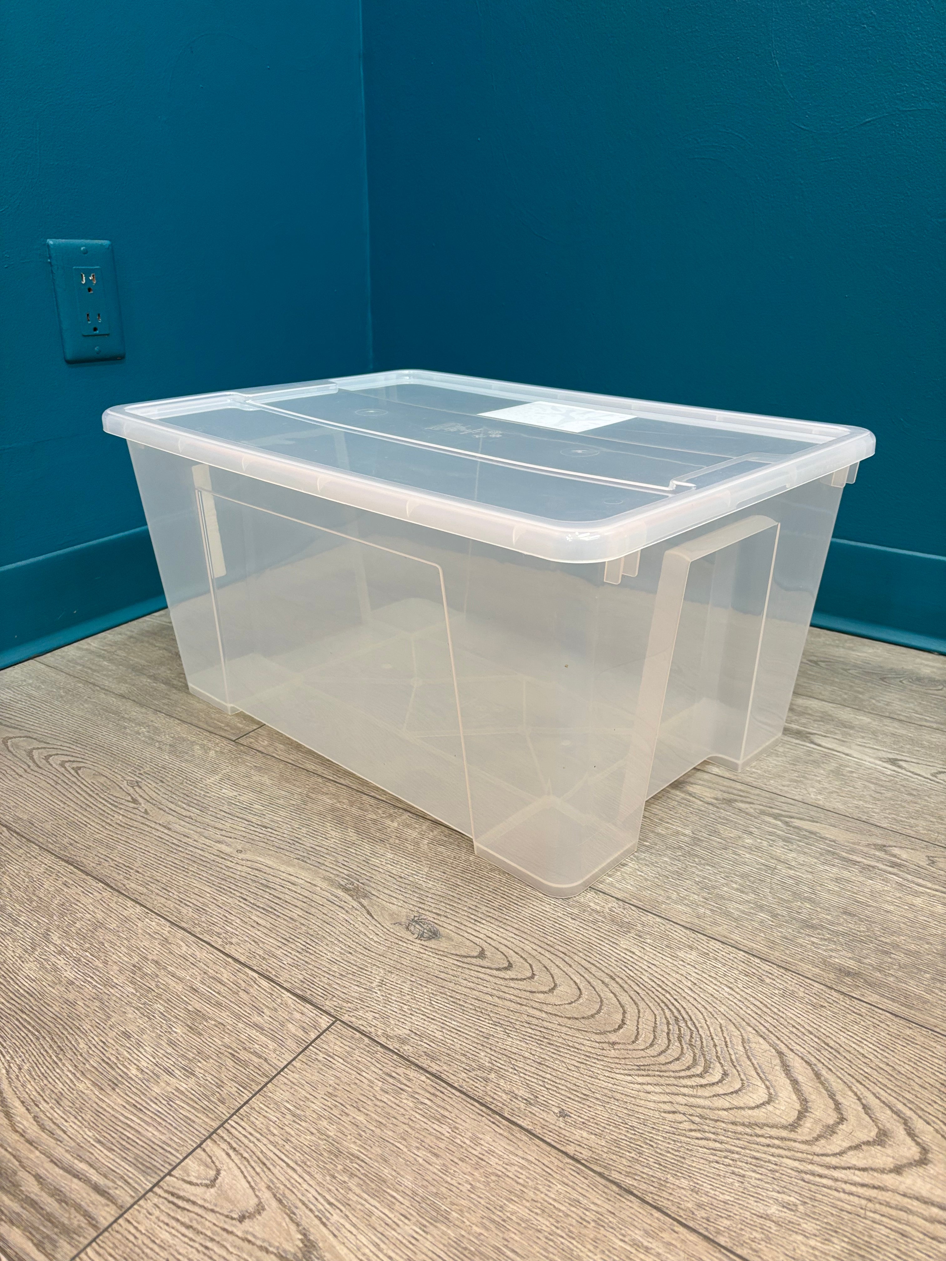 Clear Ikea Storage Bin (SAMLA)