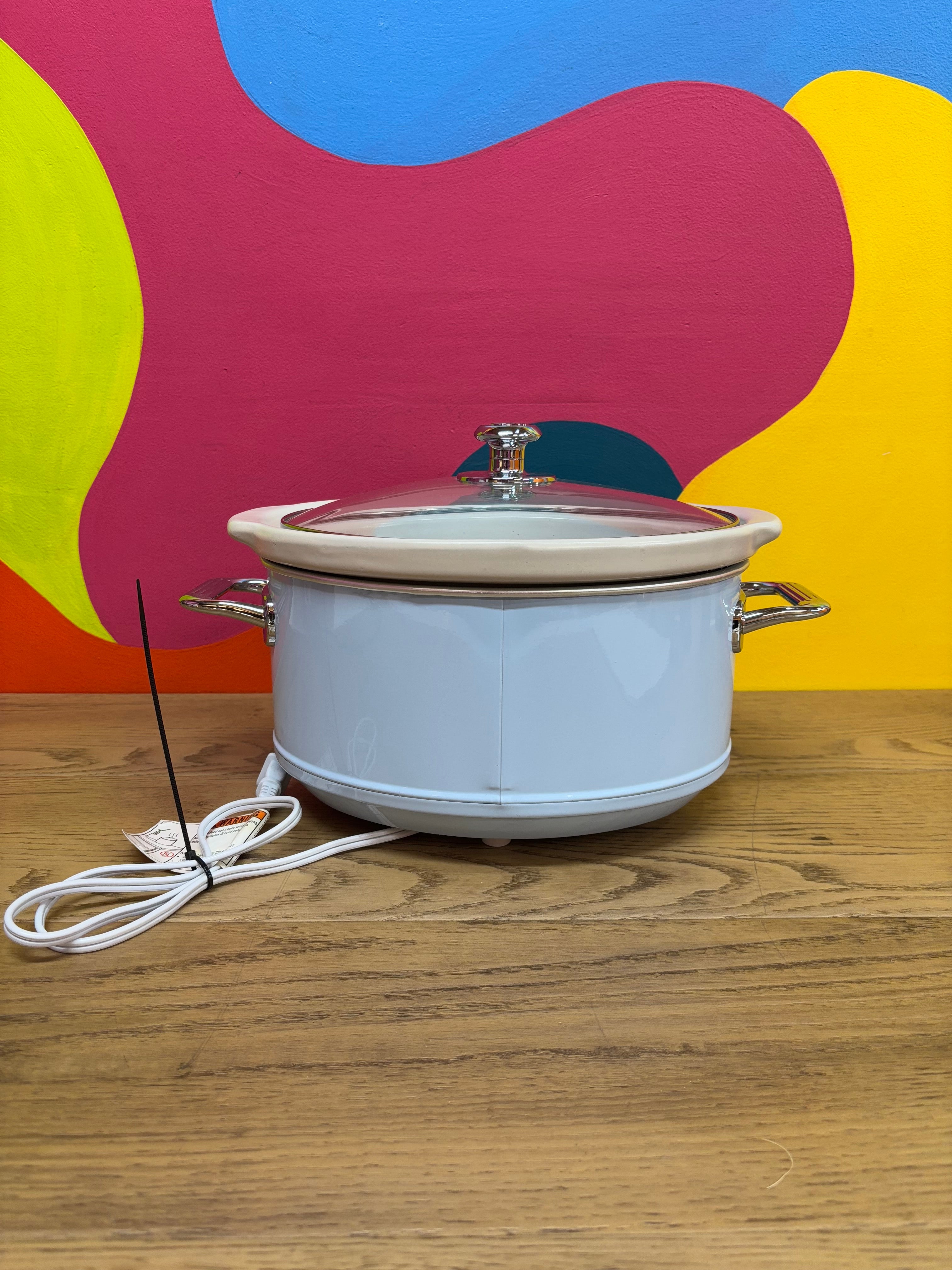 Light Blue Swan Retro 3.5 L Slow Cooker