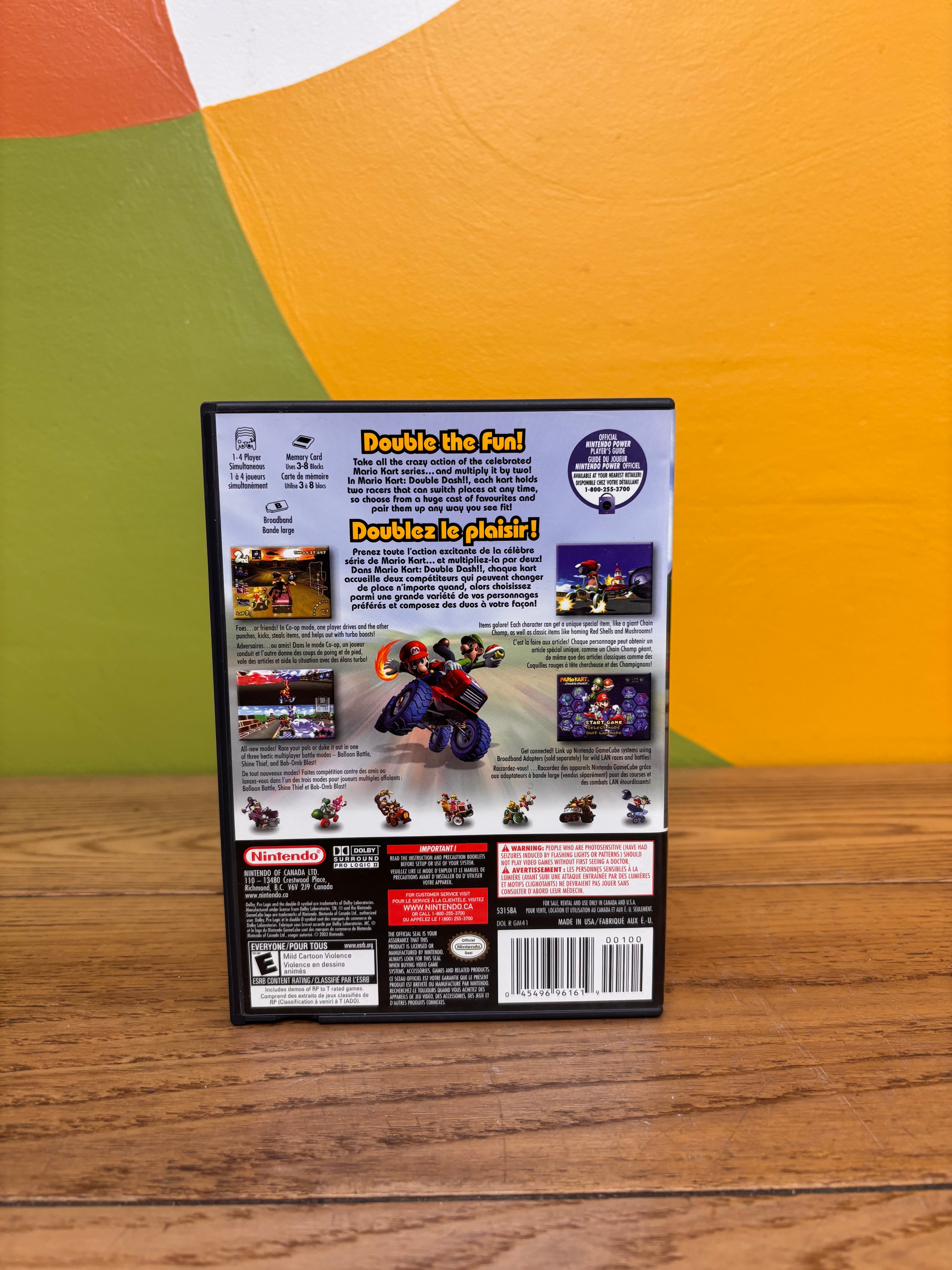 Mario Kart: Double Dash!! Nintendo GameCube Game CIB