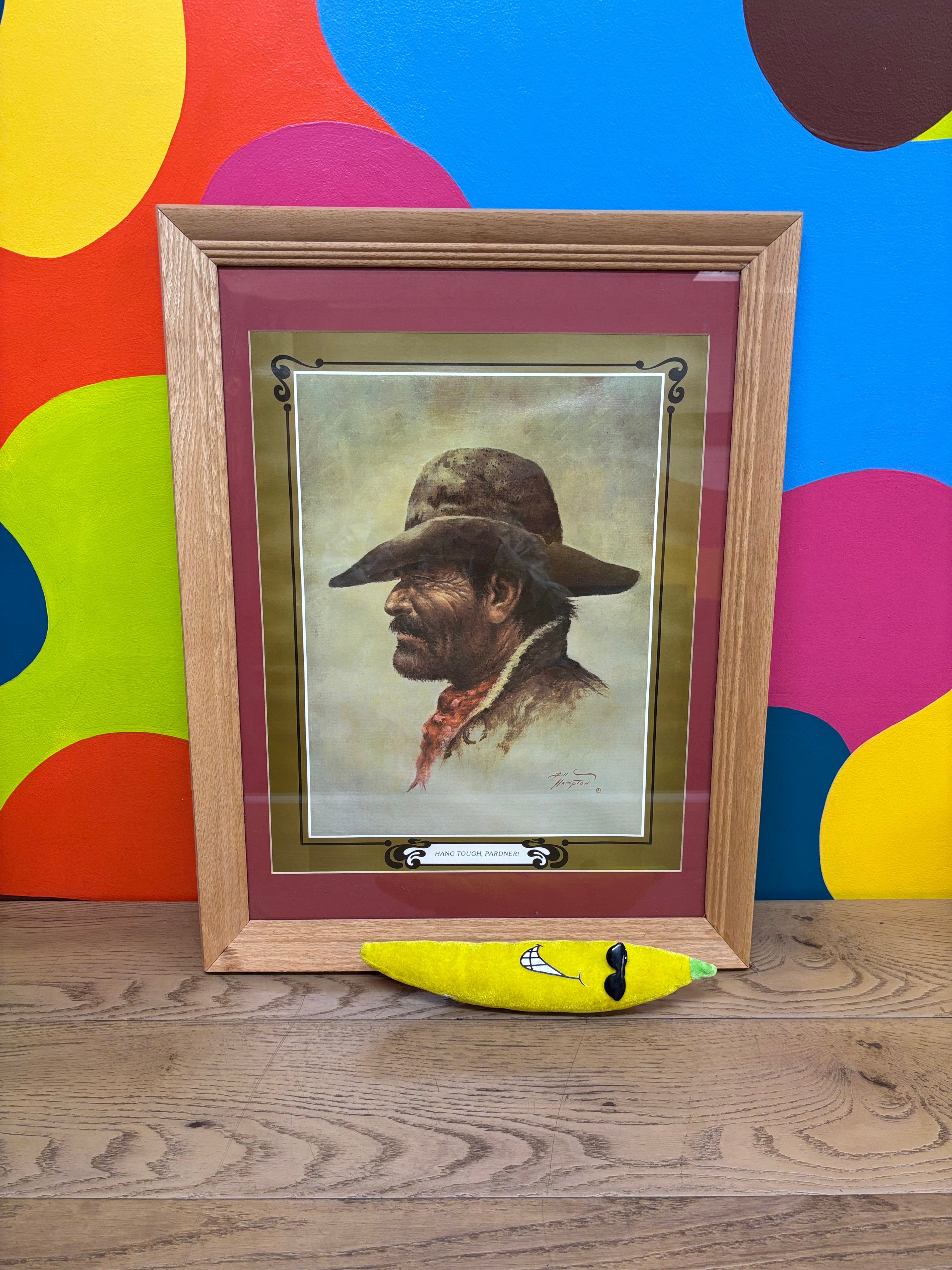 Hang Tough, Pardner! Print by Bill Hampton