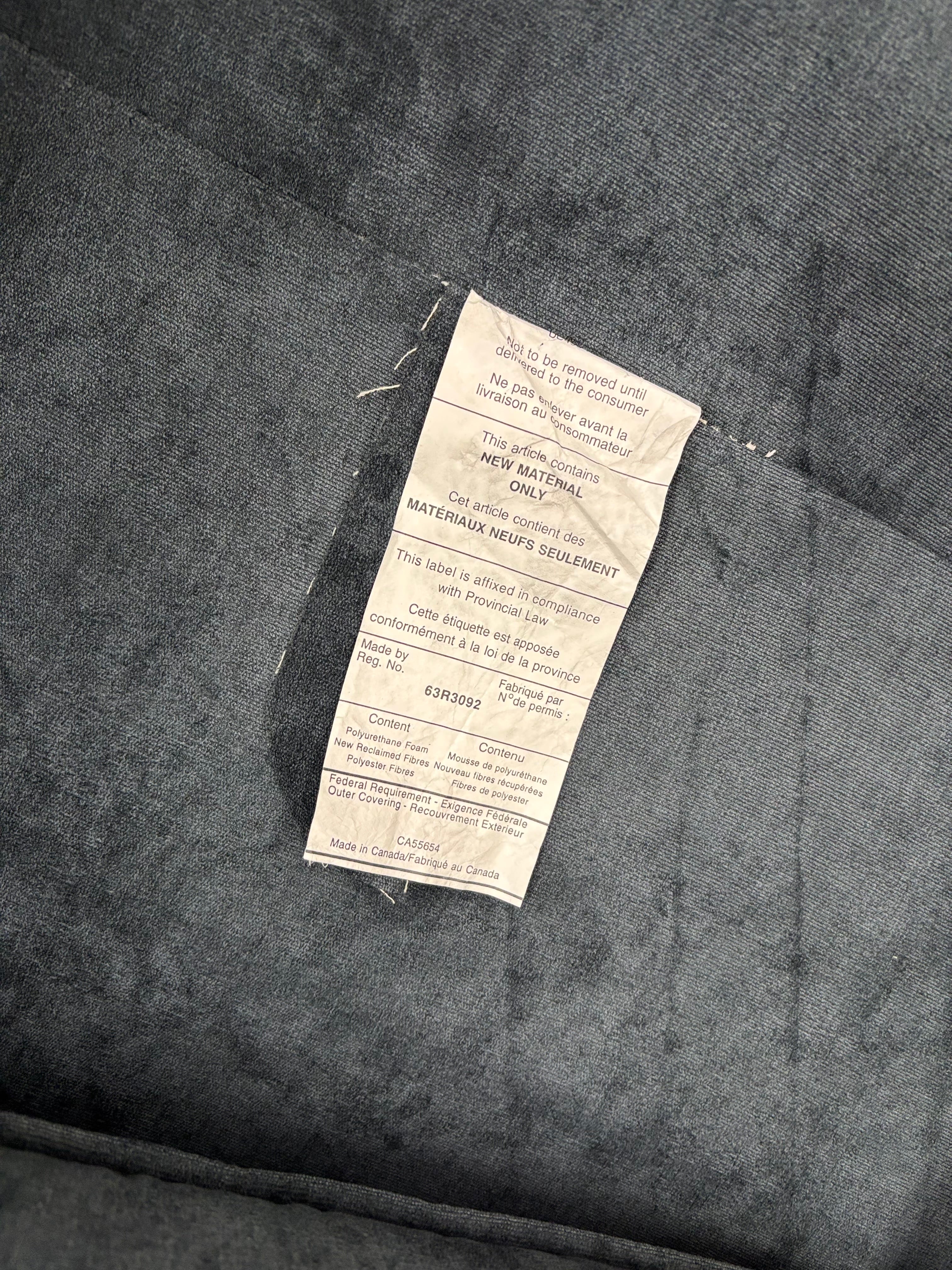 Blue Tufted Sofa (2 available)