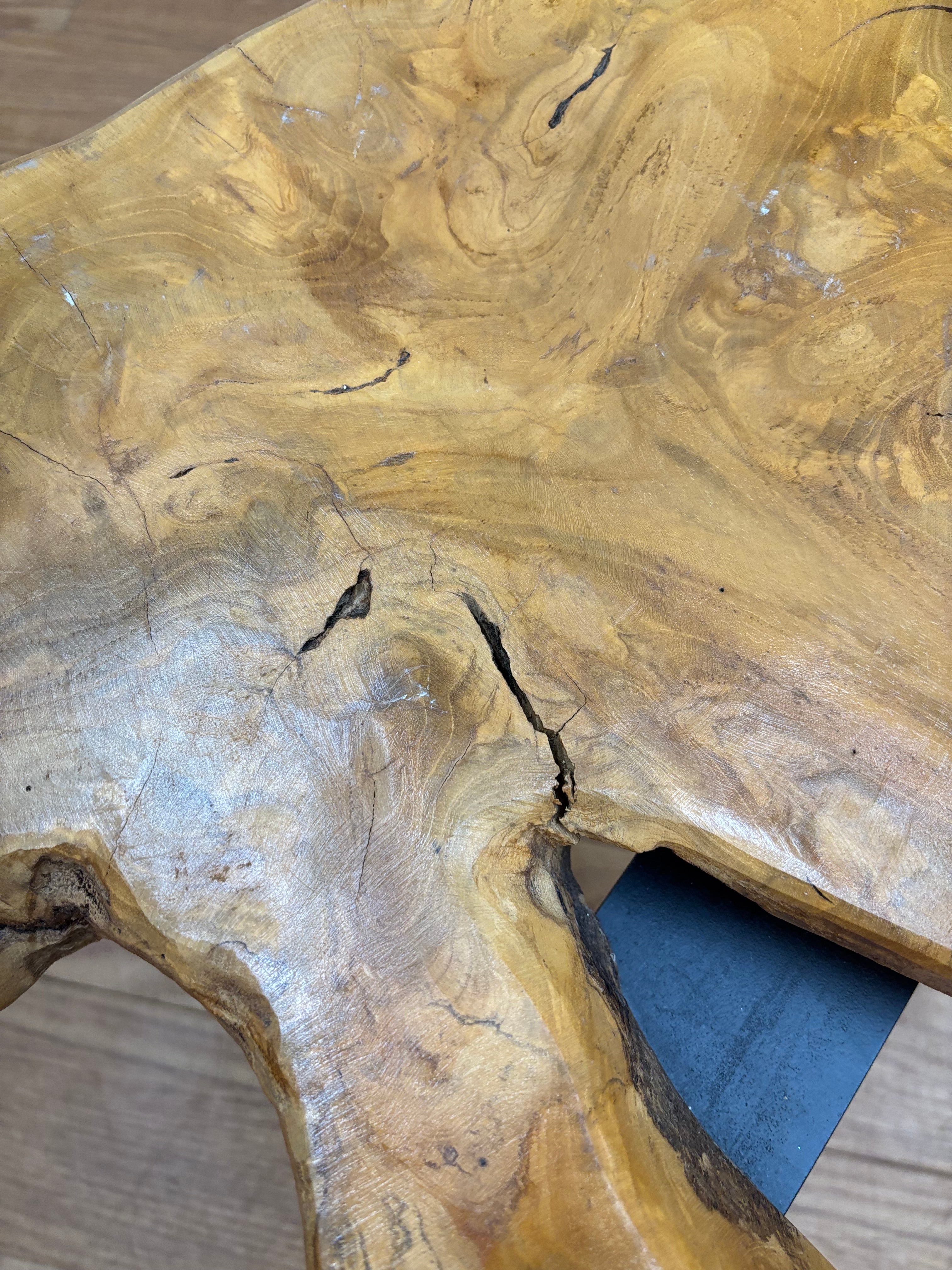 Live Edge Wood Side Table