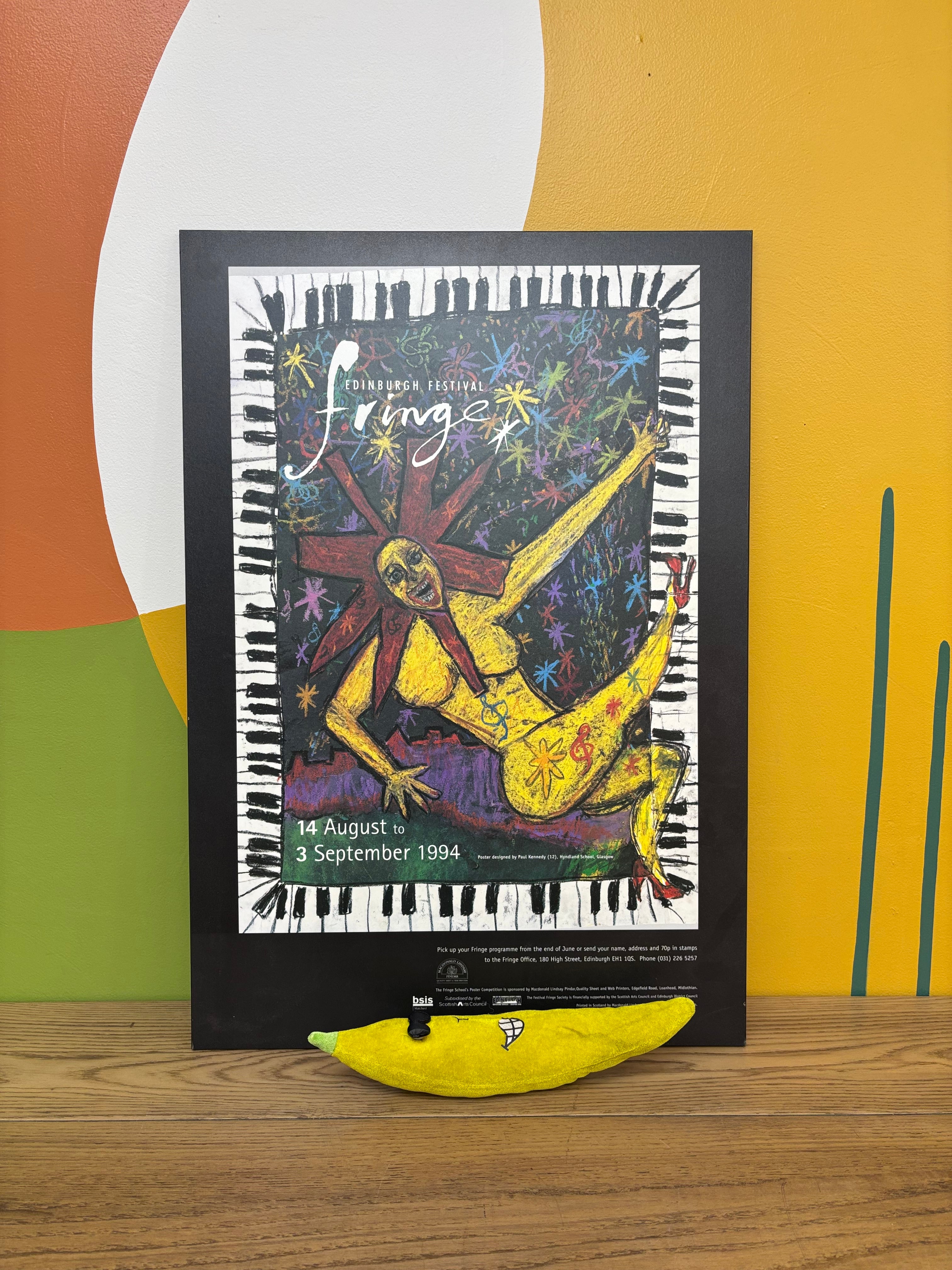 1994 Edinburgh Fringe Festival Print on Plaque
