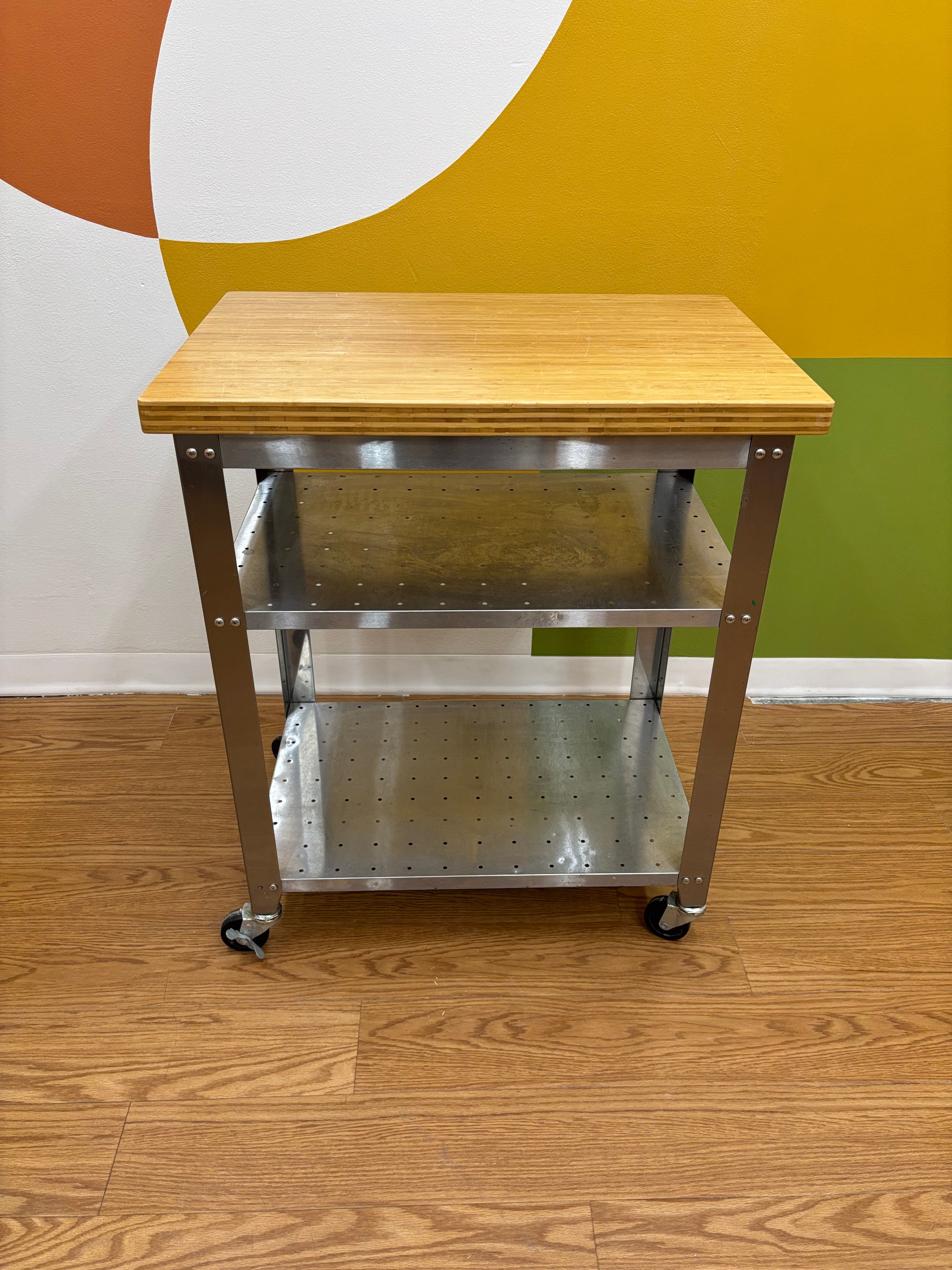 Stainless Steel Rolling Kitchen Cart