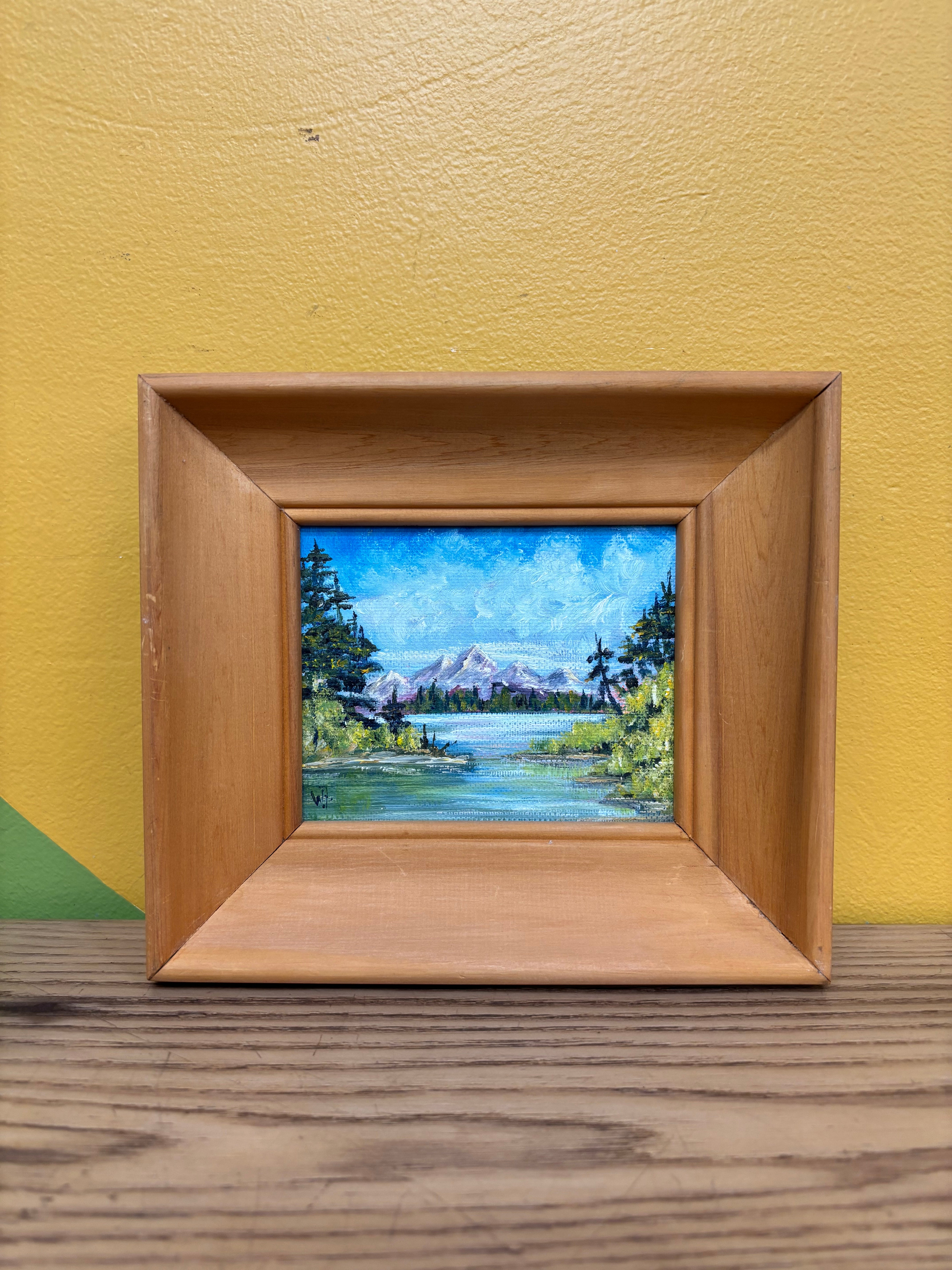 Set of 2 Small Oil Paintings